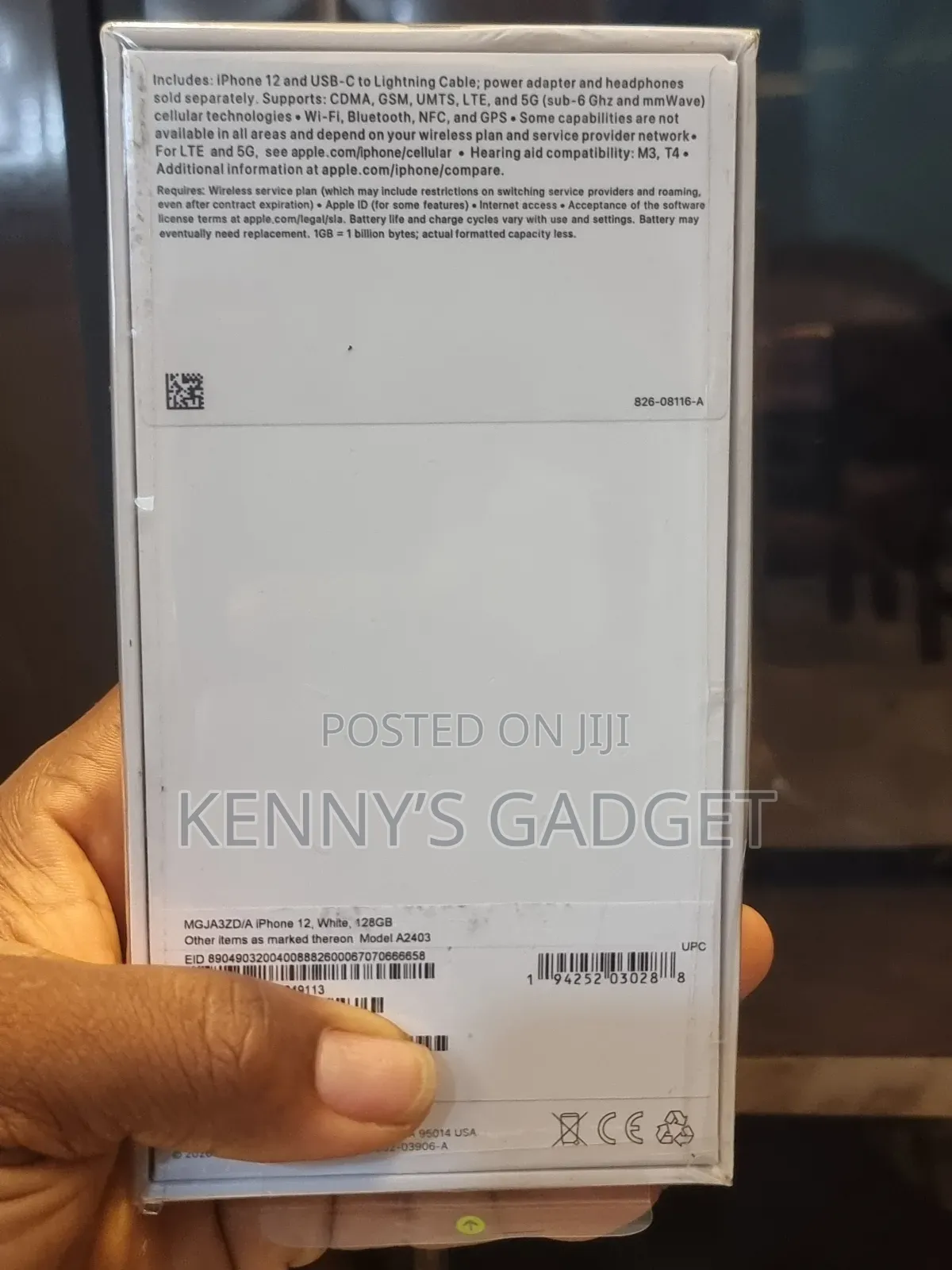 New Apple iPhone 12 128 GB White