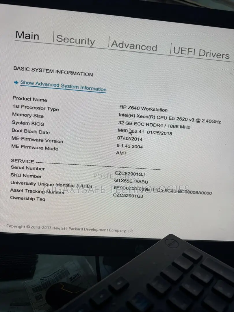 Desktop Computer HP Z640 32GB Intel Xeon SSD 512GB