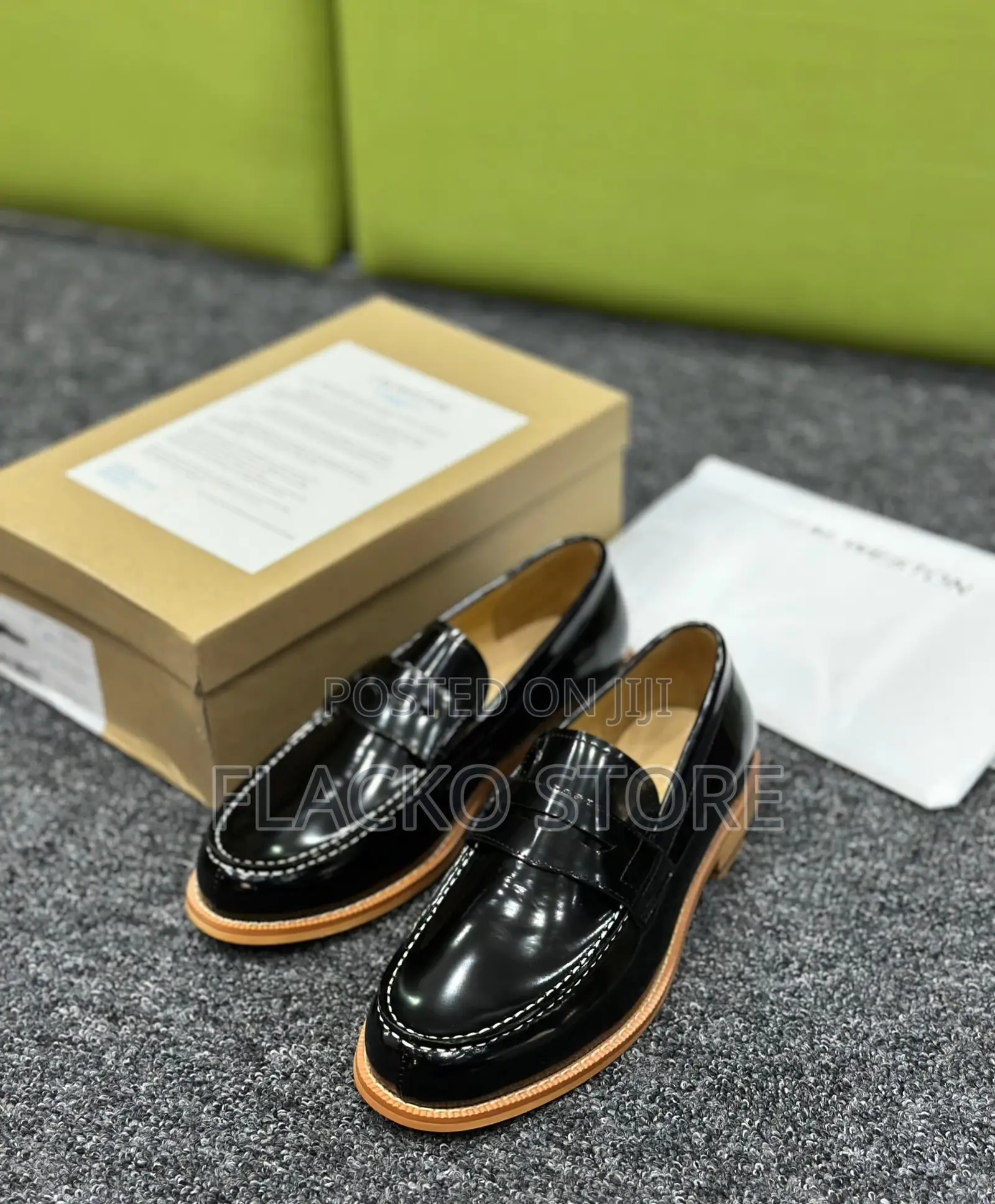 Original J.M. Weston Classic Two Toned Loafers Shoes