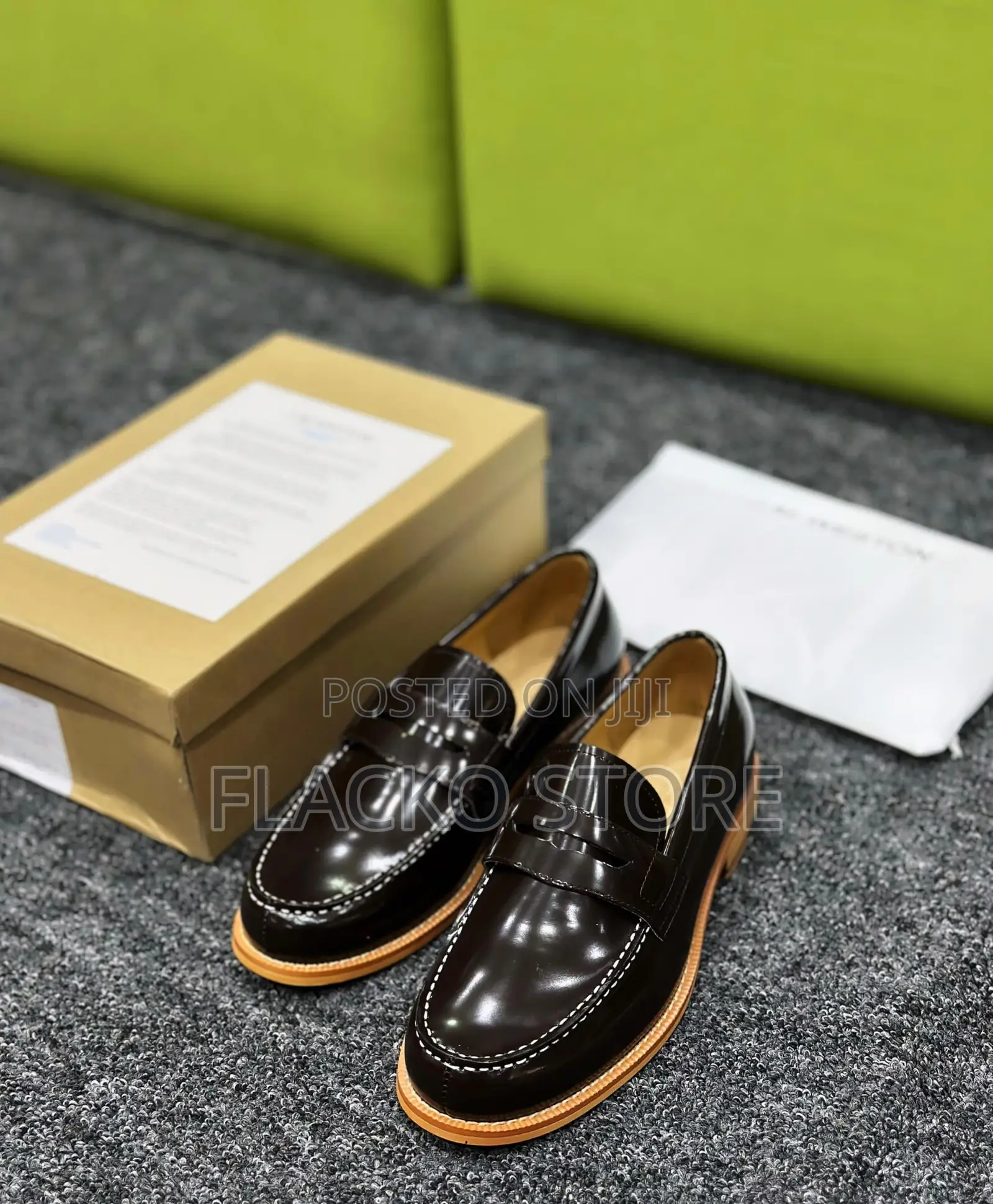 Original J.M. Weston Classic Two Toned Loafers Shoes