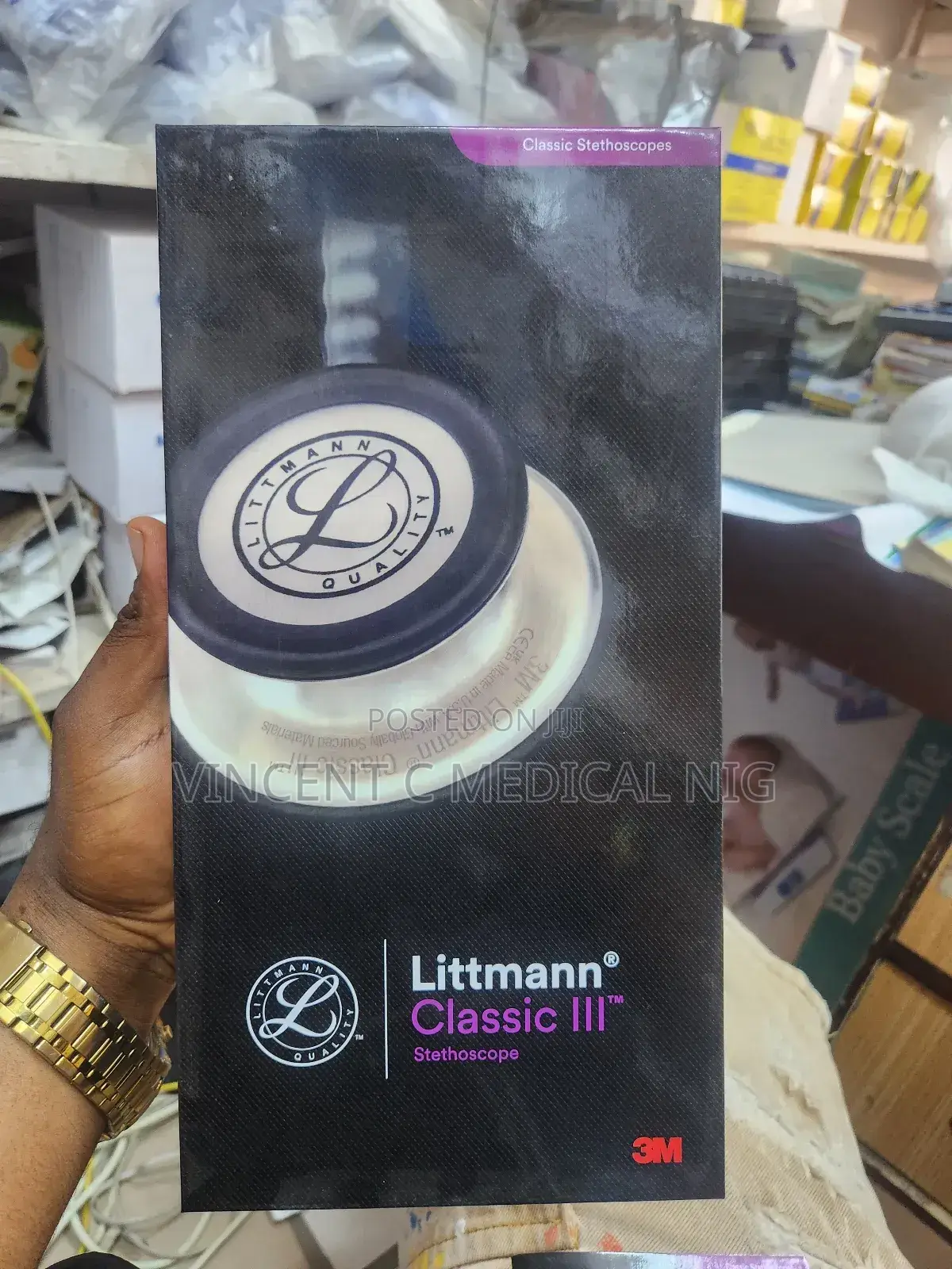 All Black Littman Classic LLL Stethoscopes