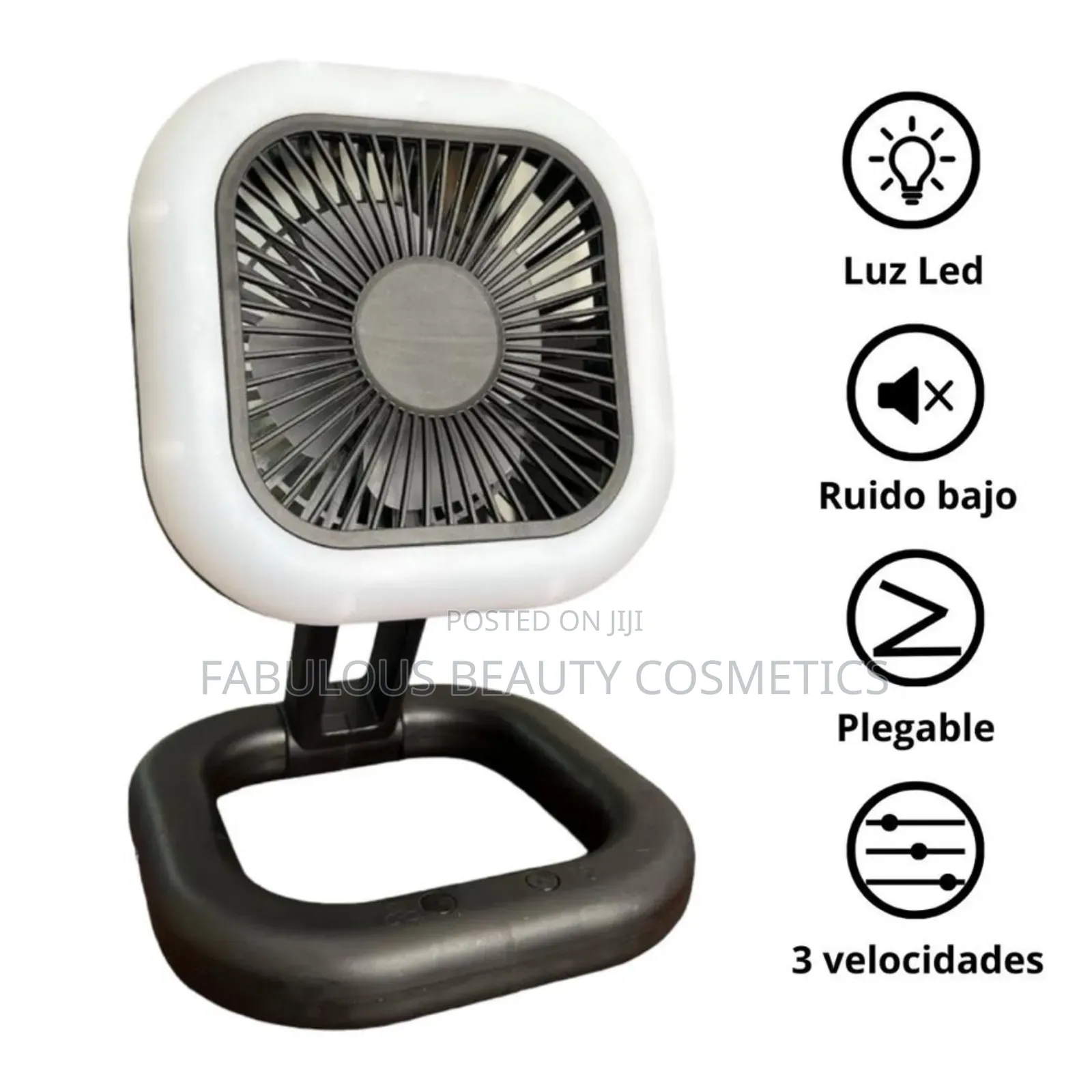 Camping Fan With Led Flashlight