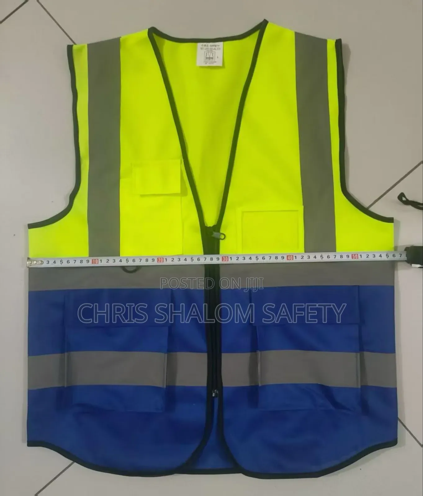 Lemon And Blue Reflective Vest