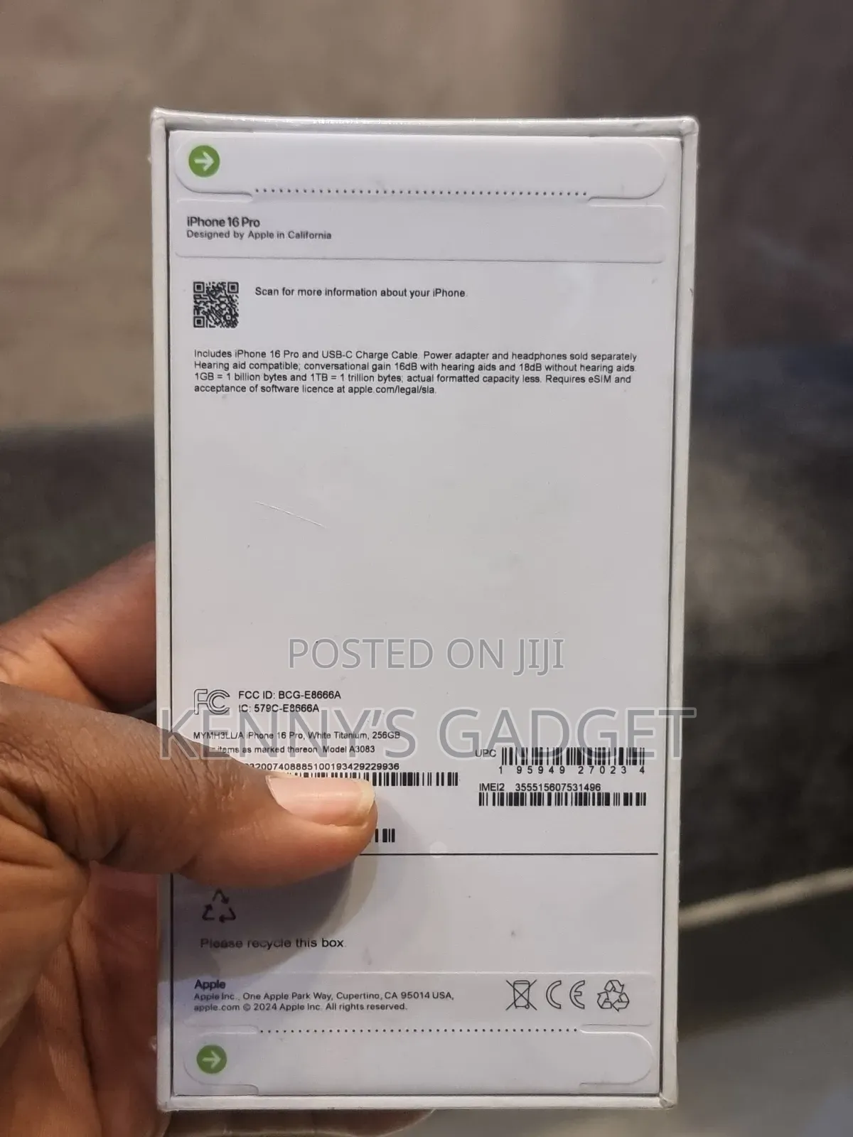 New Apple iPhone 16 Pro 256 GB Black