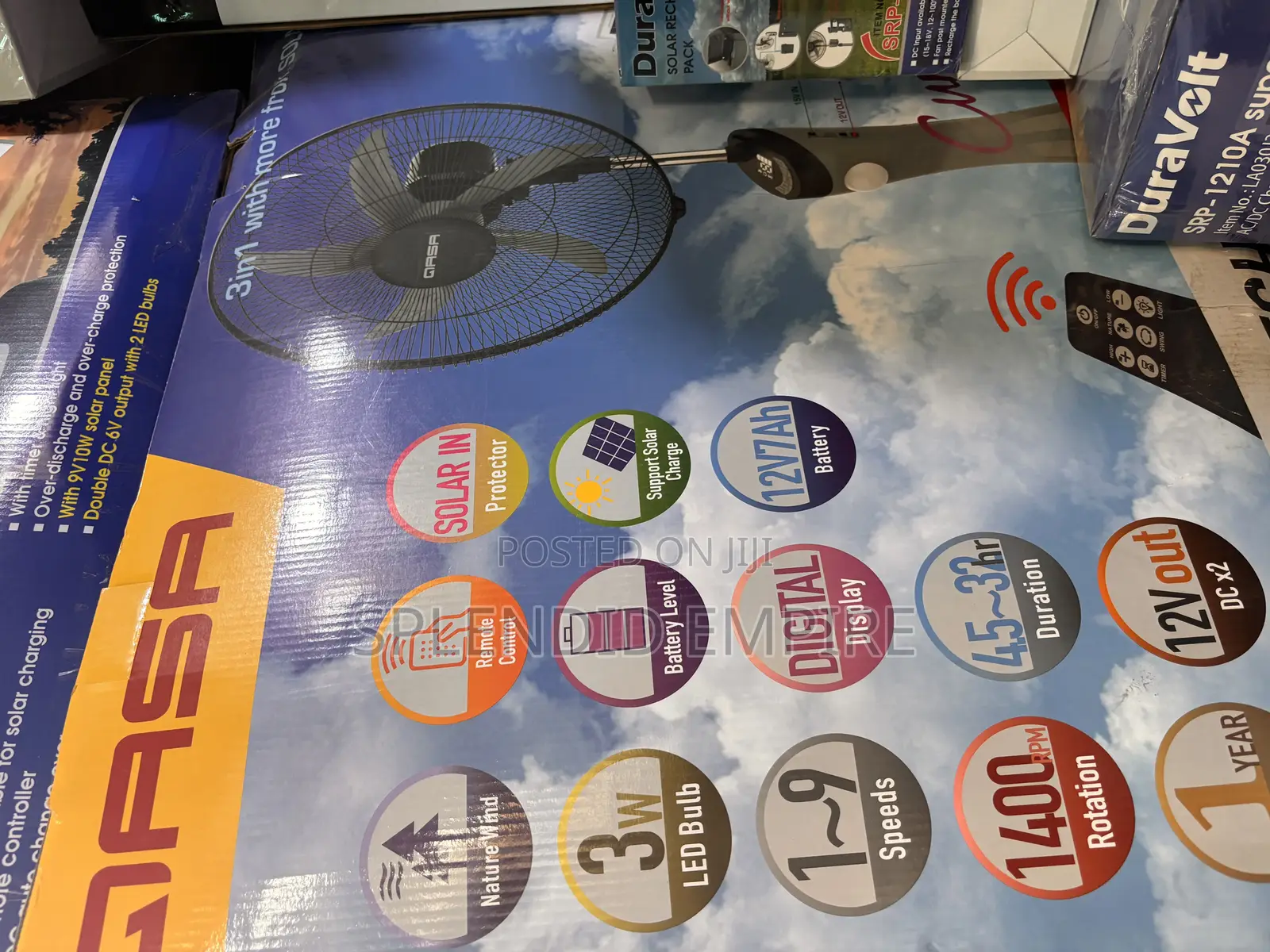 Gasa 18” Rechargeable Fan
