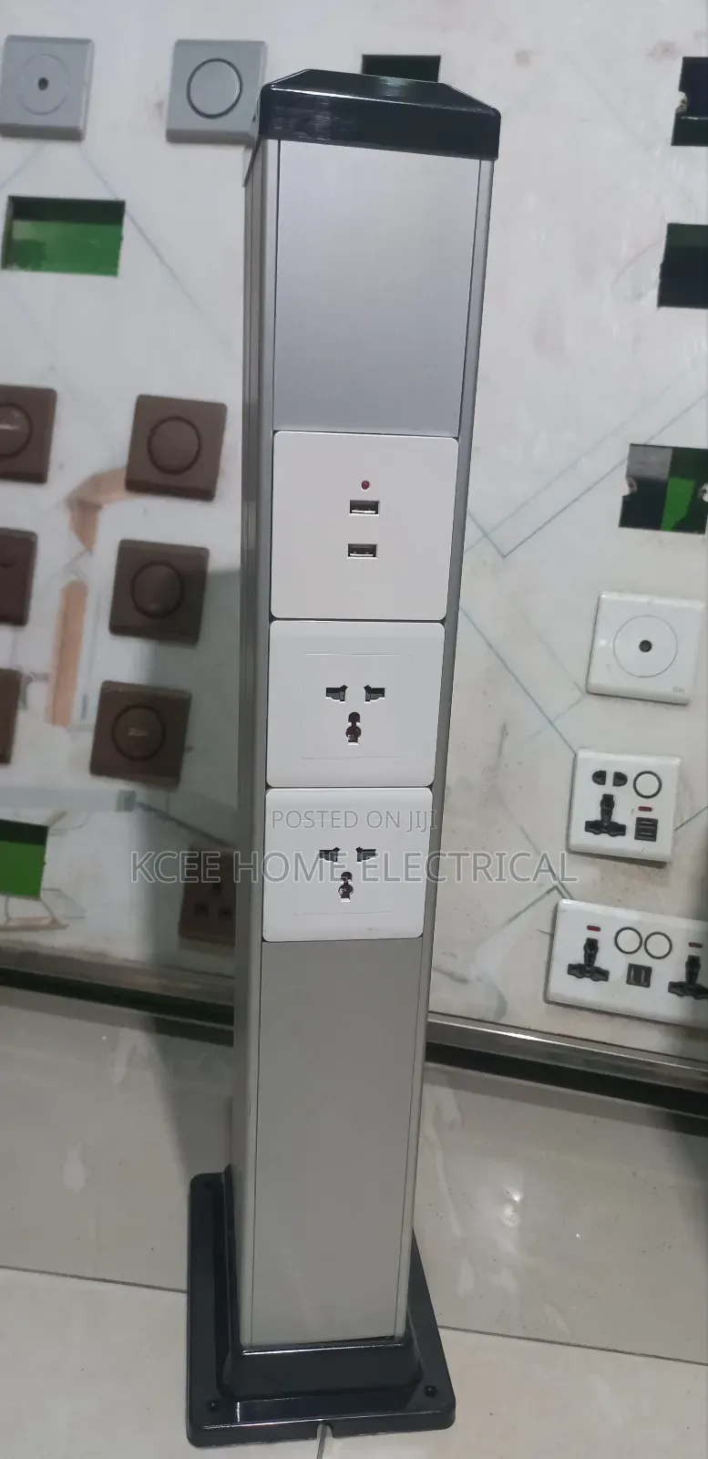 Power Pole Socket With Usb Charging – European French Plug