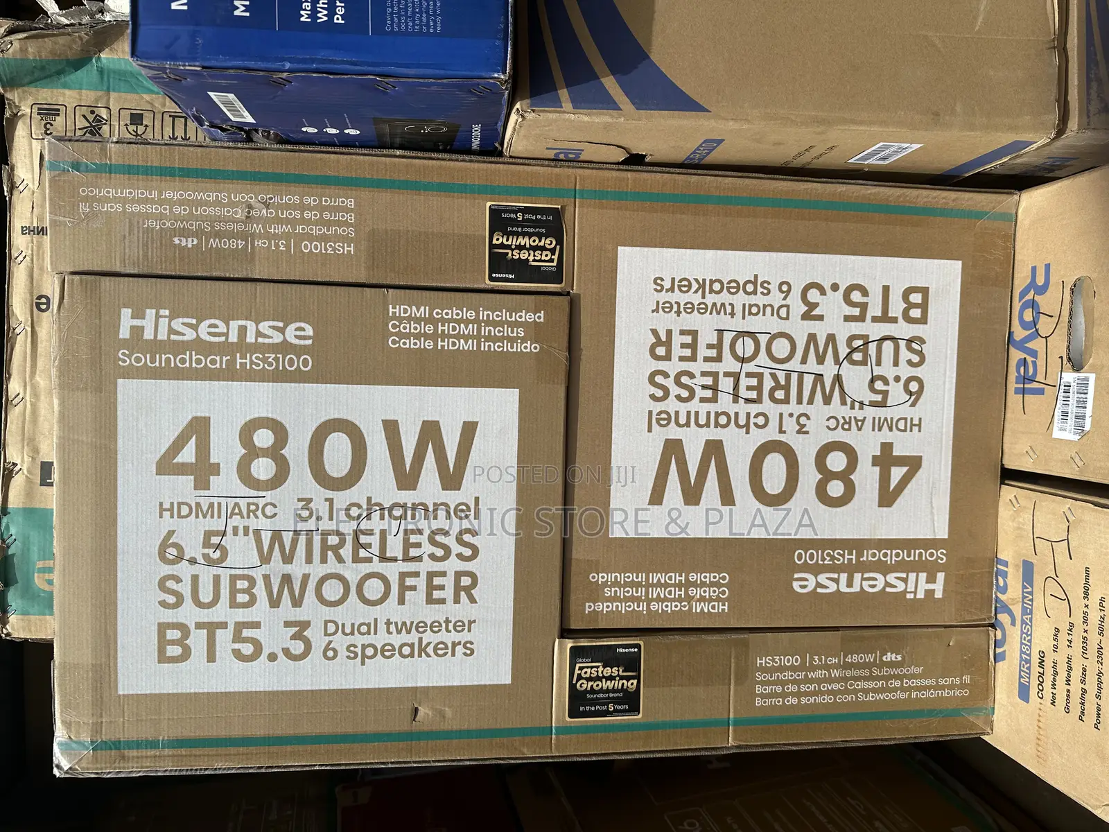 Hisense Hs3100 3.1ch Soundbar - 480w Max Audio With Wireless Subwoofer