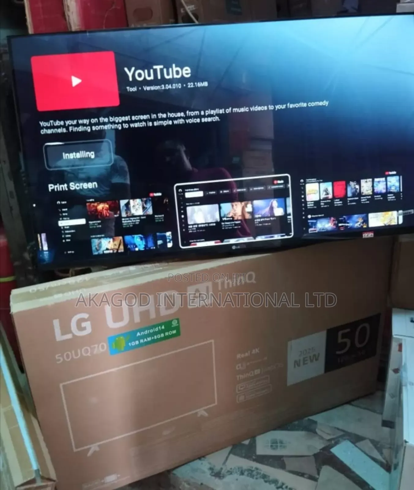 50 Inches Lg Uhd Smart Android Tv, (Play Store App Available)