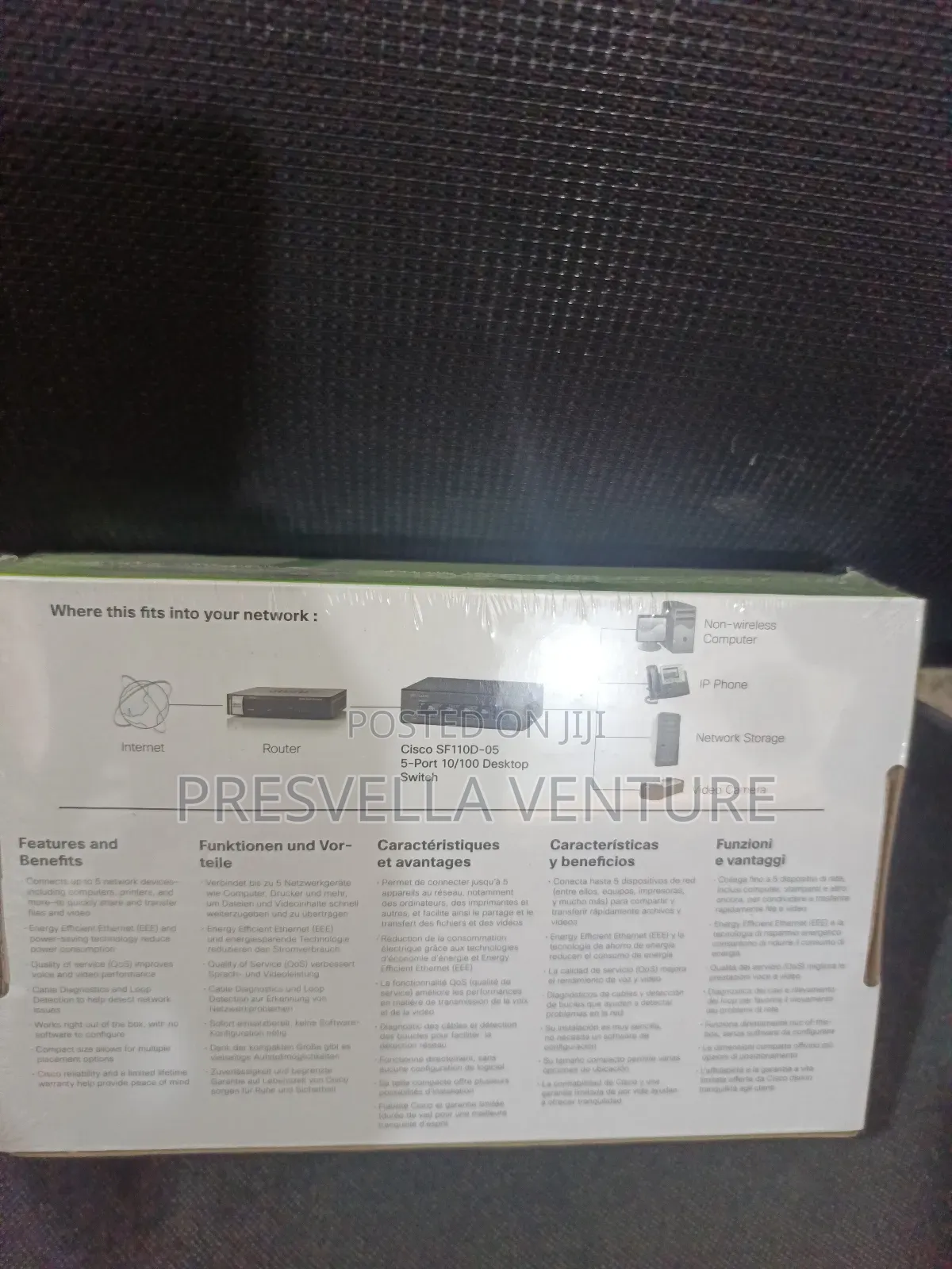 Cisco Sf110d-05 5-Port 10/100 Desktop Switch