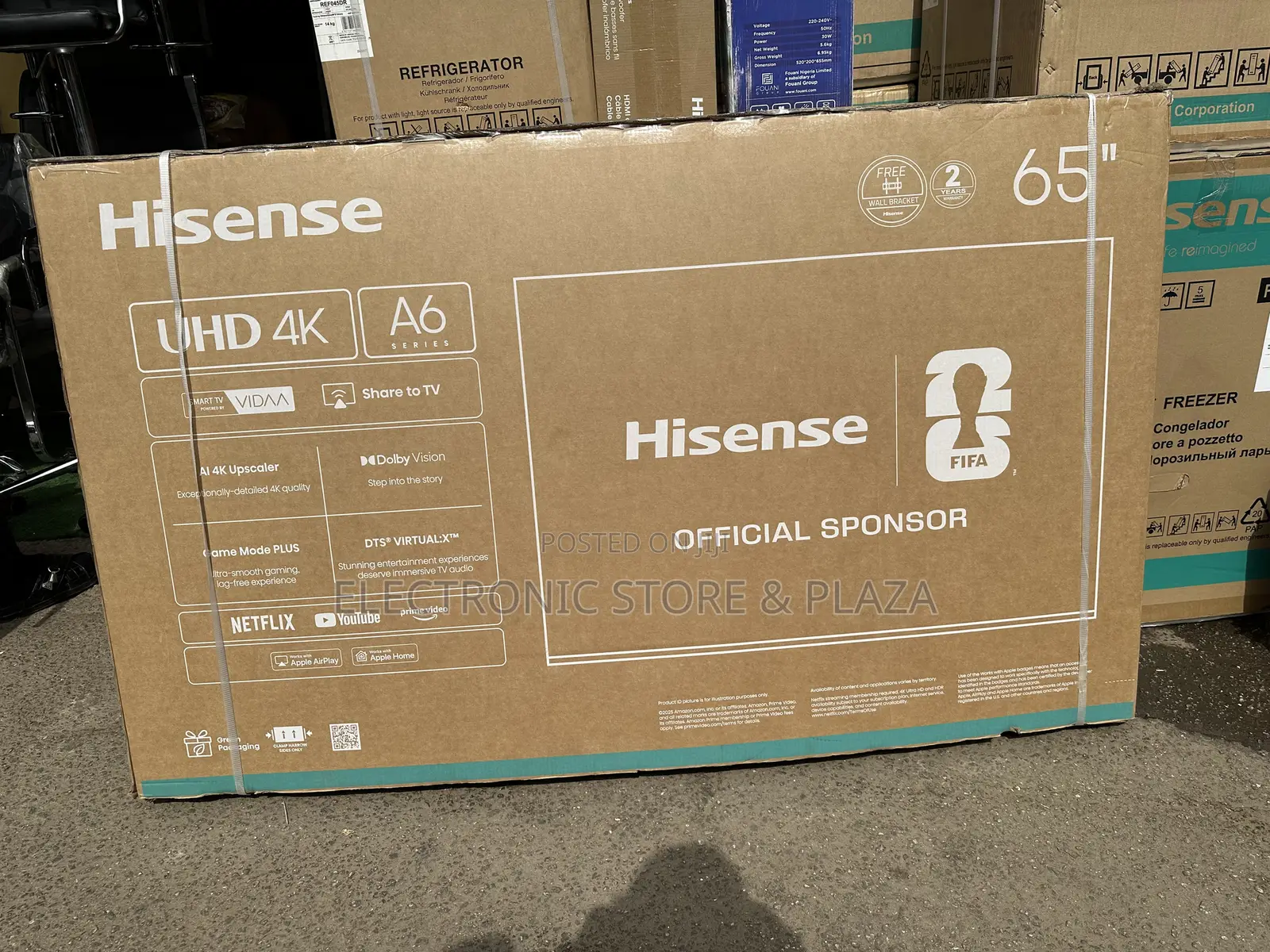 Hisense 65" Uhd Smart Tv (A6 Series) - Brand New