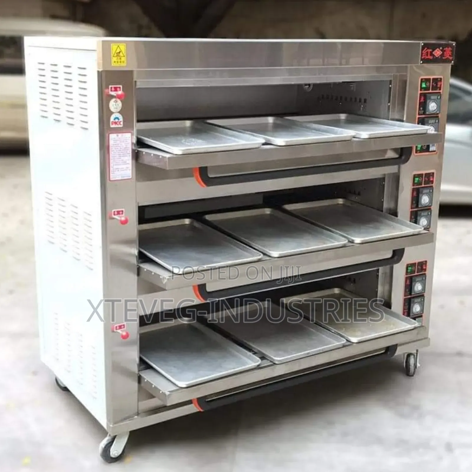 Industrial 9-Trey Electric Gas Oven