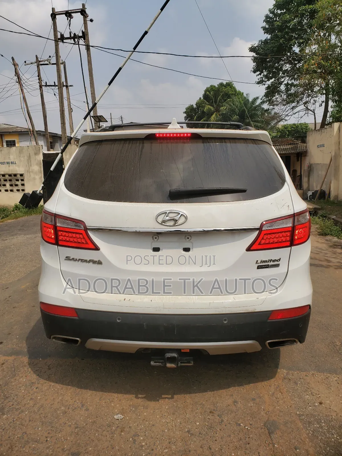 Hyundai Santa Fe Limited 4dr SUV AWD (3.3L 6cyl 6A) 2014 White
