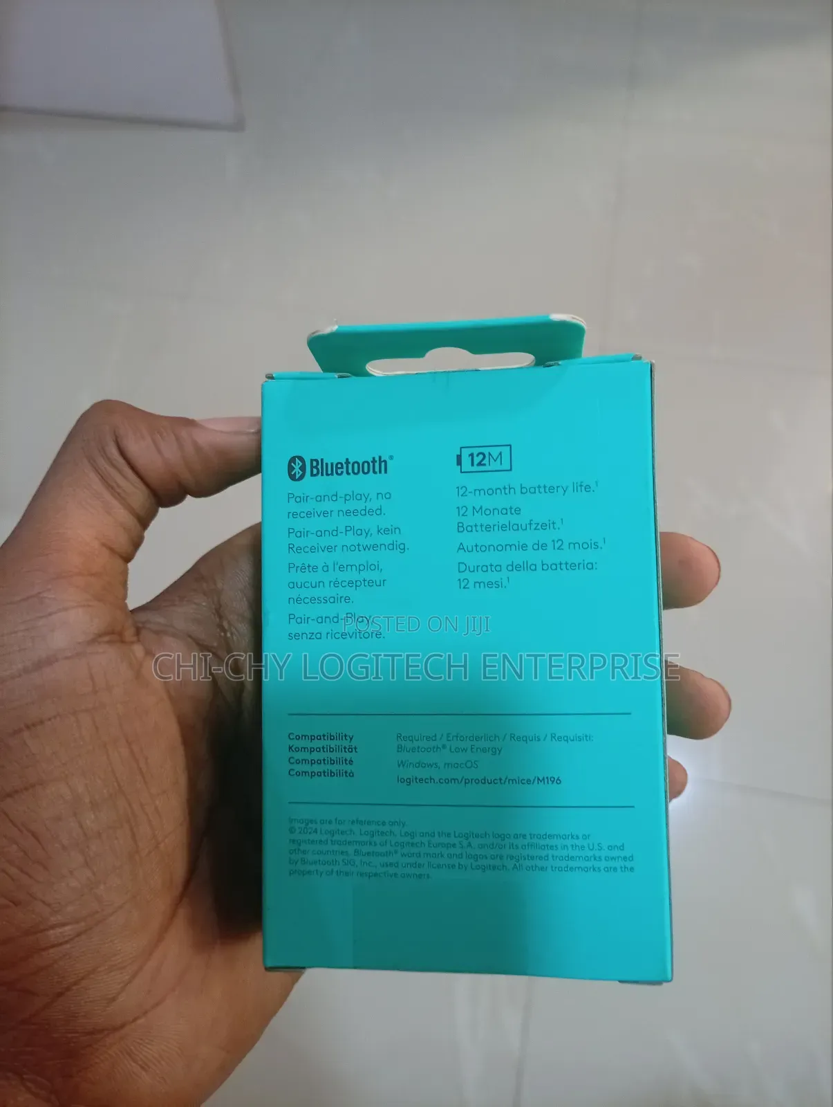 Logitech M196 Bluetooth Wireless Mouse – 1000 Dpi Optical