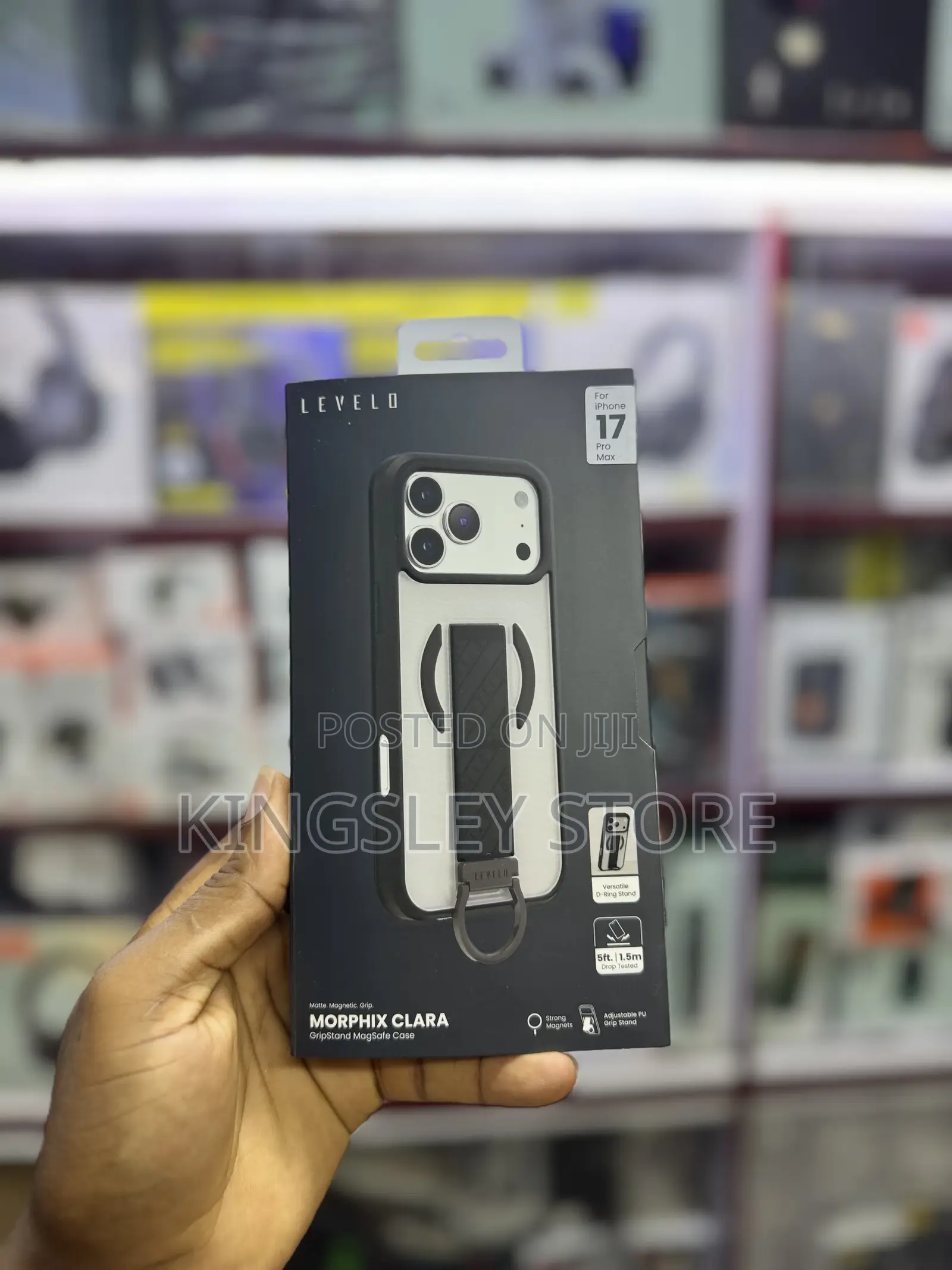 Levelo Morphix Clara Grip Case For iPhone 17 Pro Max Phantom