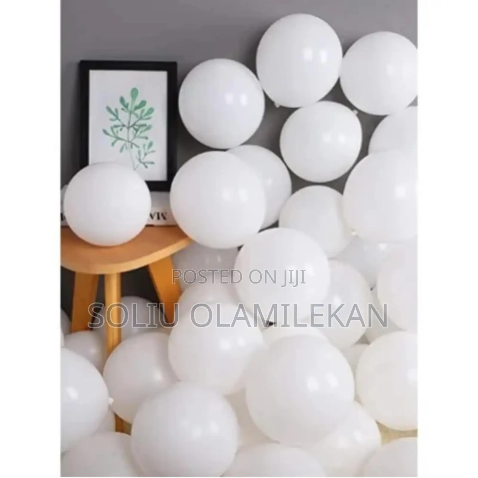 Latex Balloons - 100 Pieces - White