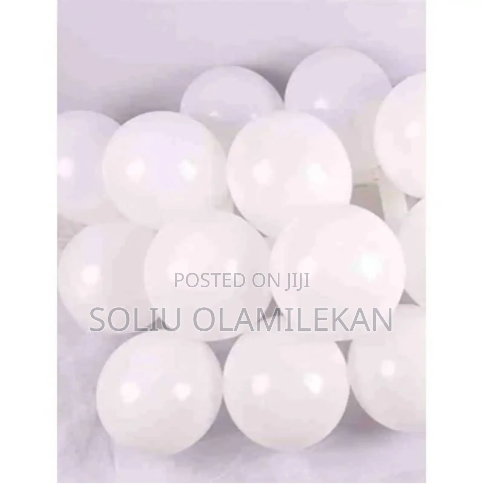 Latex Balloons - 100 Pieces - White