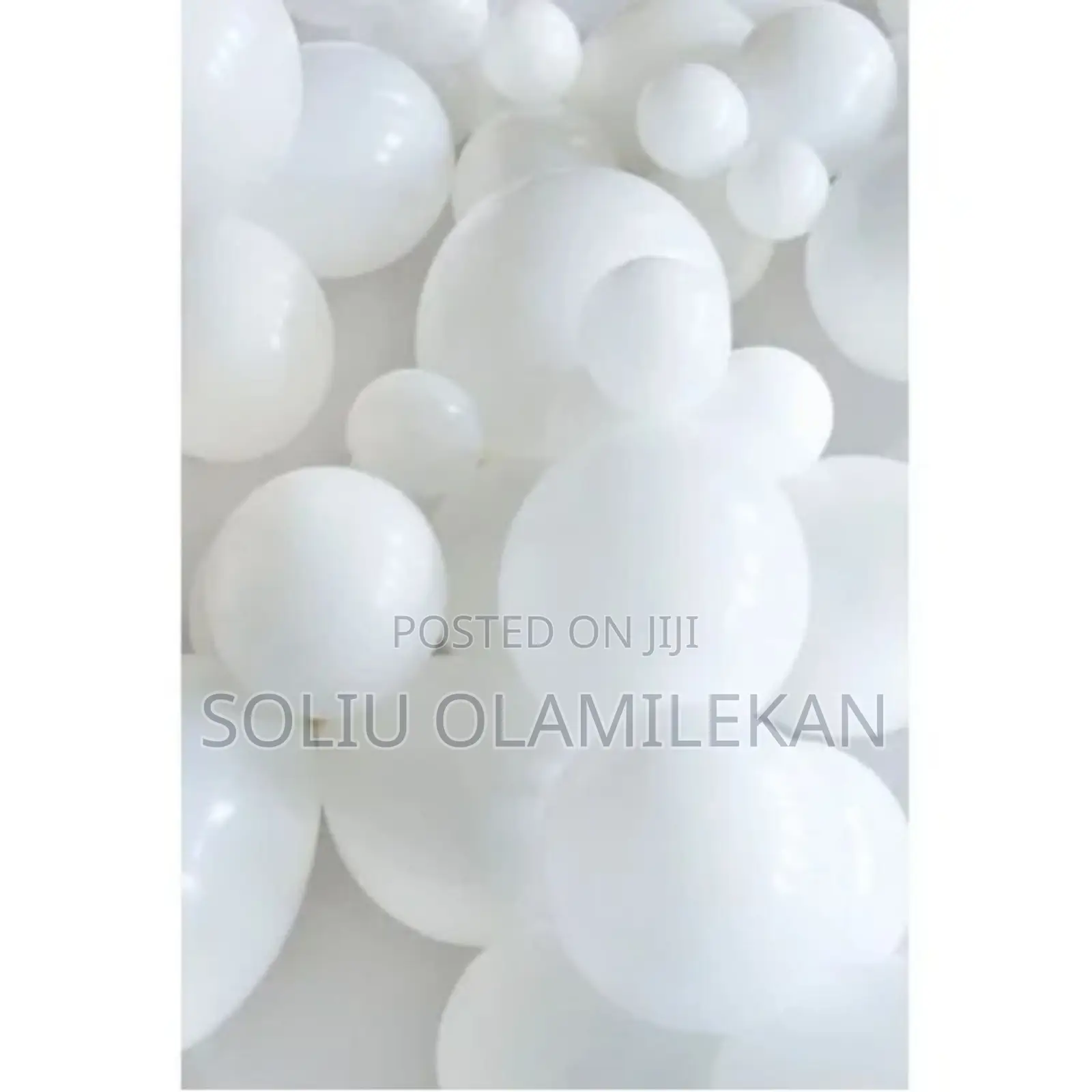 Latex Balloons - 100 Pieces - White