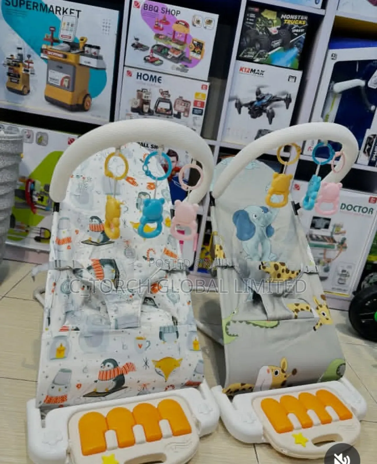 New Arrivals Grofly Baby Bouncer Toy Pedel Piano Designed for Infants