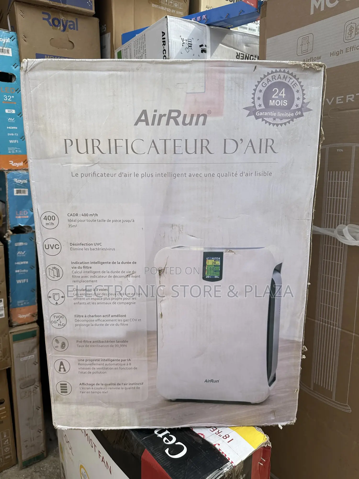 Airrun Smart Air Purifier With Uv-C Sterilization - New