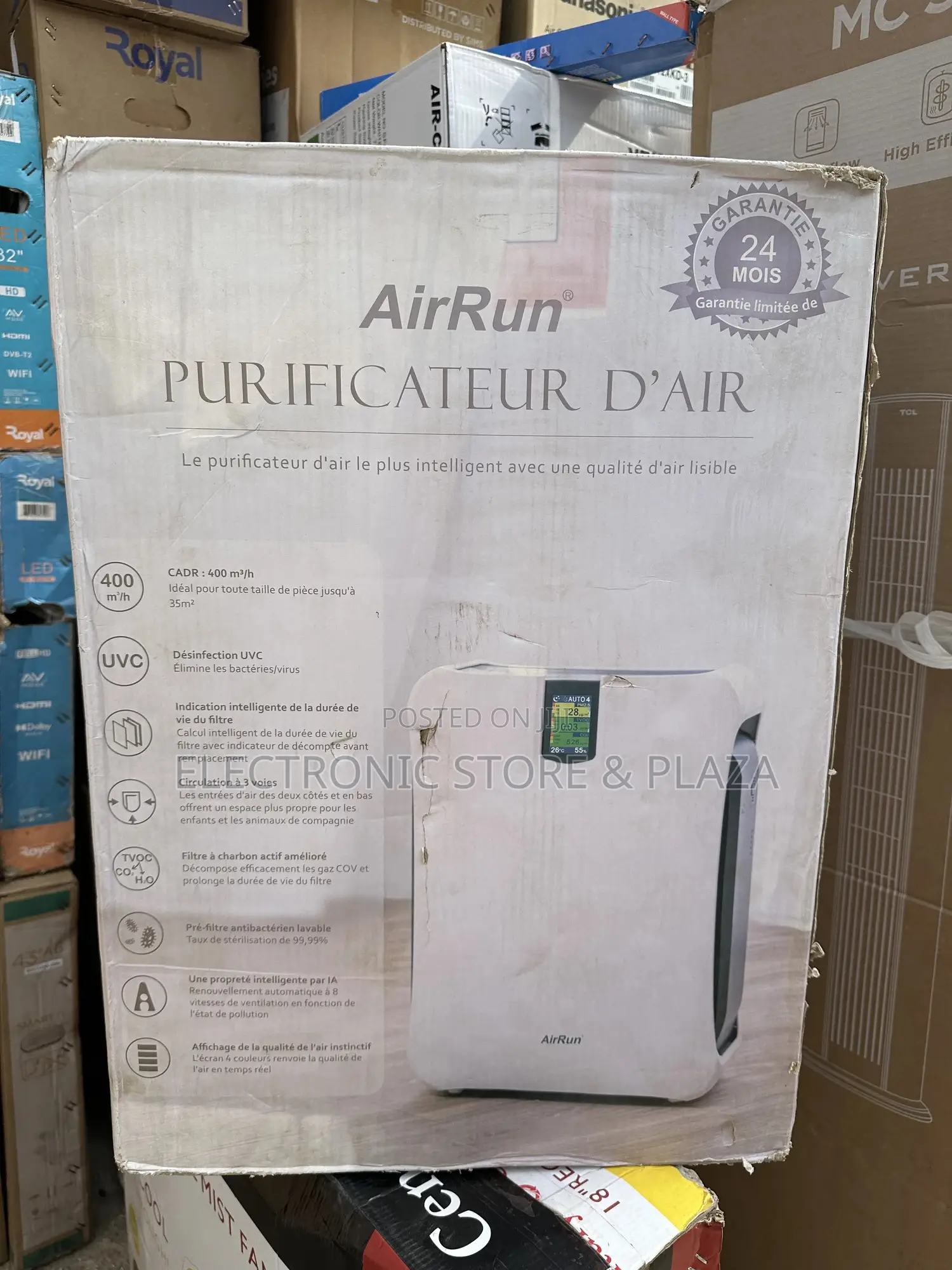 Airrun Smart Air Purifier With Uv-C Sterilization - New