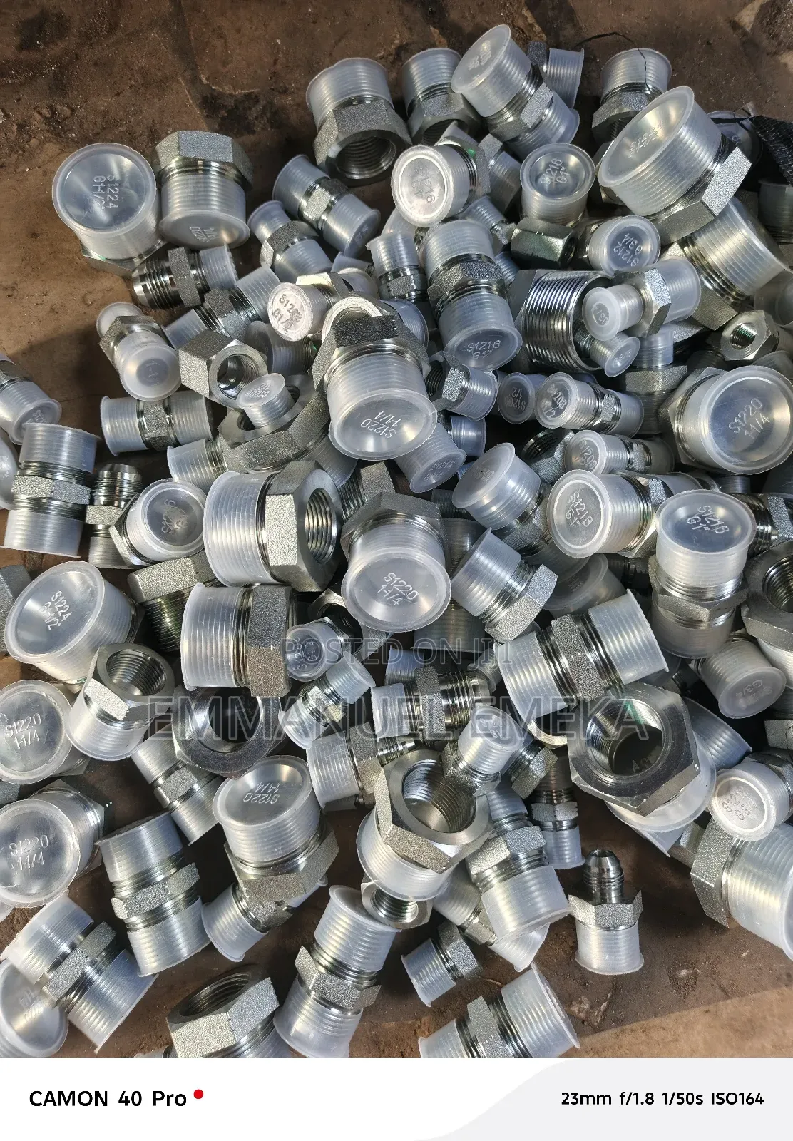 These Are Steel Hydraulic Adapter Fittings, Likely Jic or Similar,