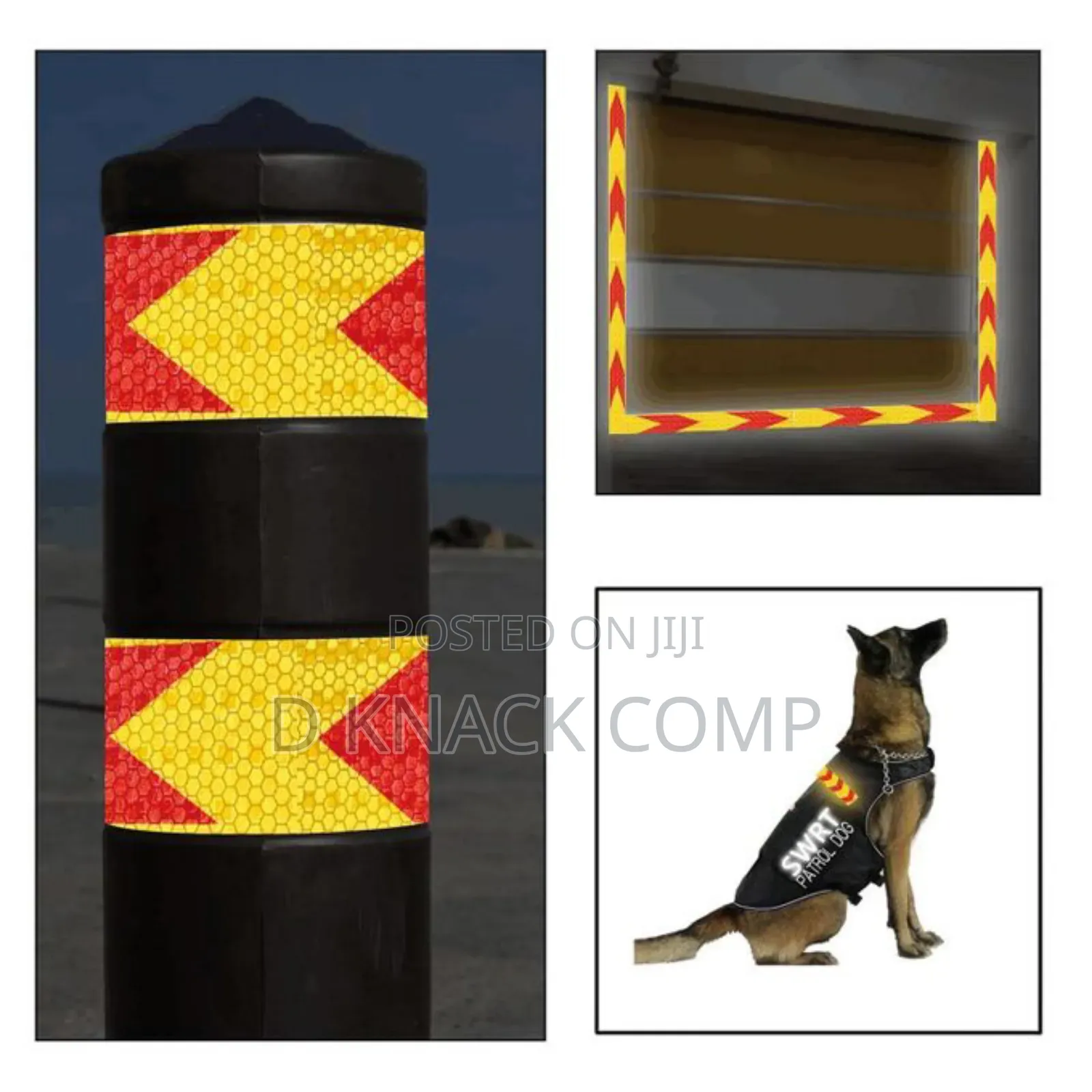 Reflective Tape 5cm X 10m Arrow Waterproof High-adhesive Caution