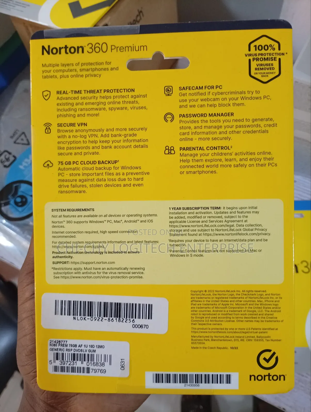 Norton 360 Premium – 10 Devices, 1-year African Edition