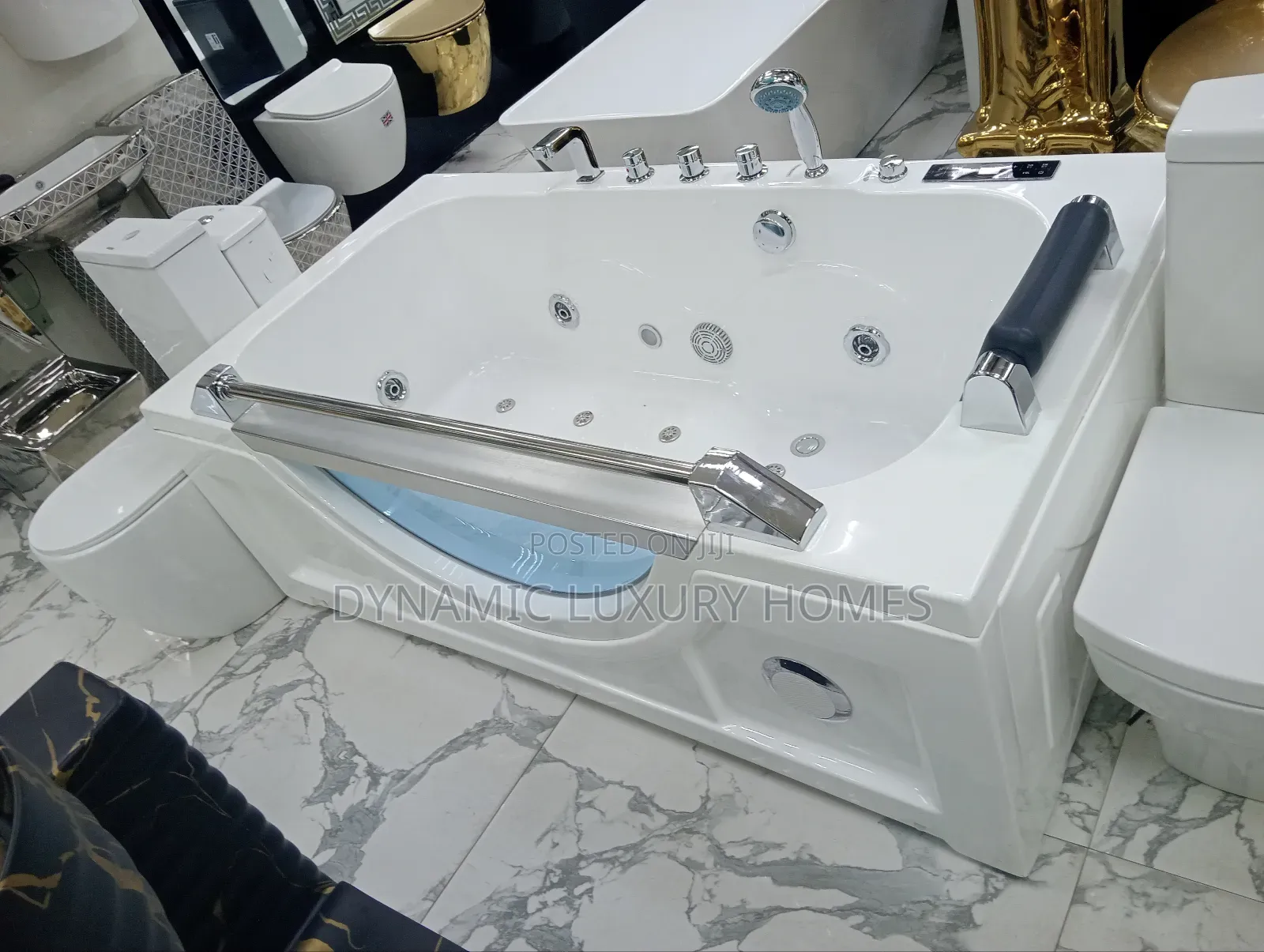 Luxury Jacuzzi With Jets Massage and Mixer Tap
