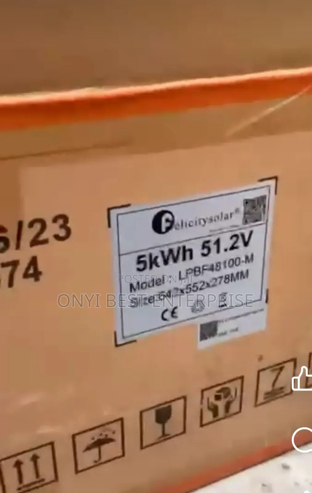 Felicity Lithium Ion Battery 5kwh48v51.2v Available