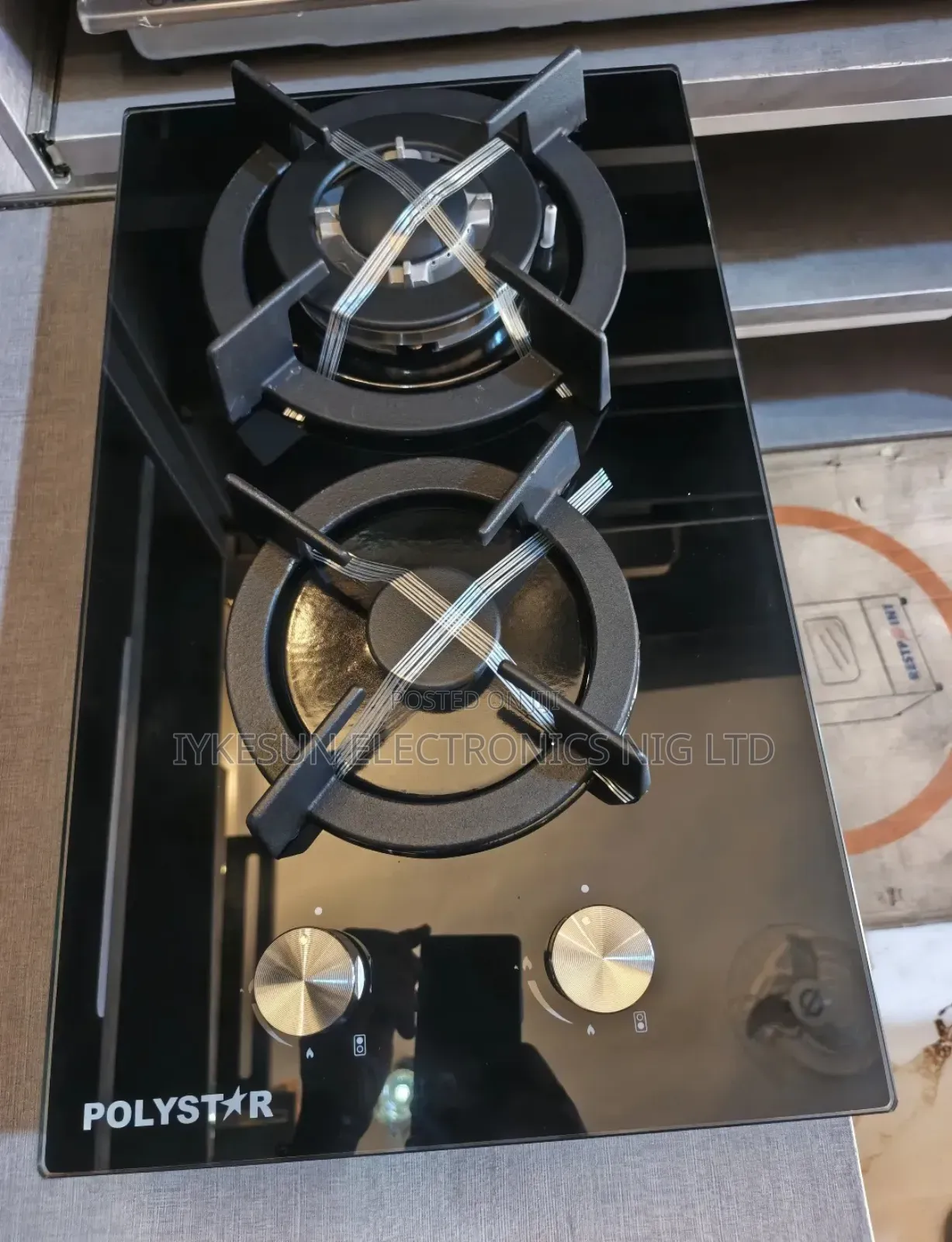 Original Quality Polystar Built-in 2 Burners Gas Cooker Hob Automatic