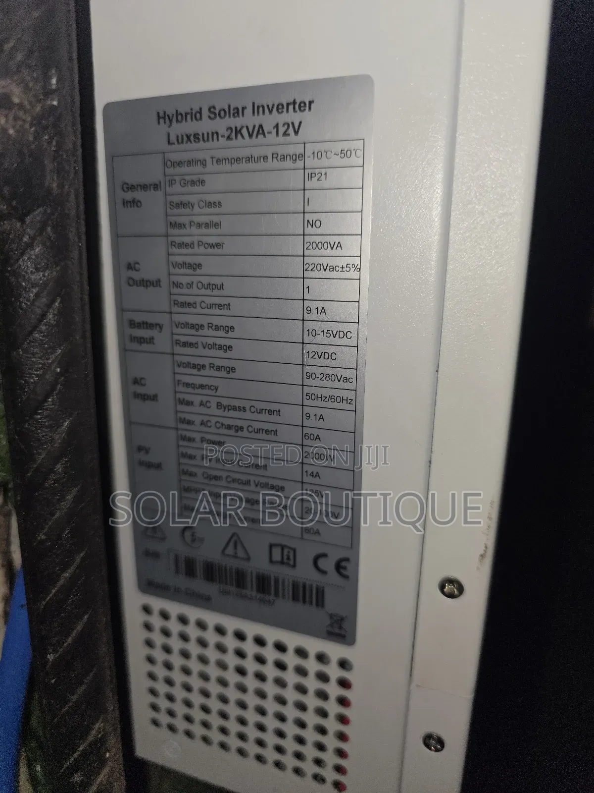 2kva 12v Luxsun Hybrid Inverter