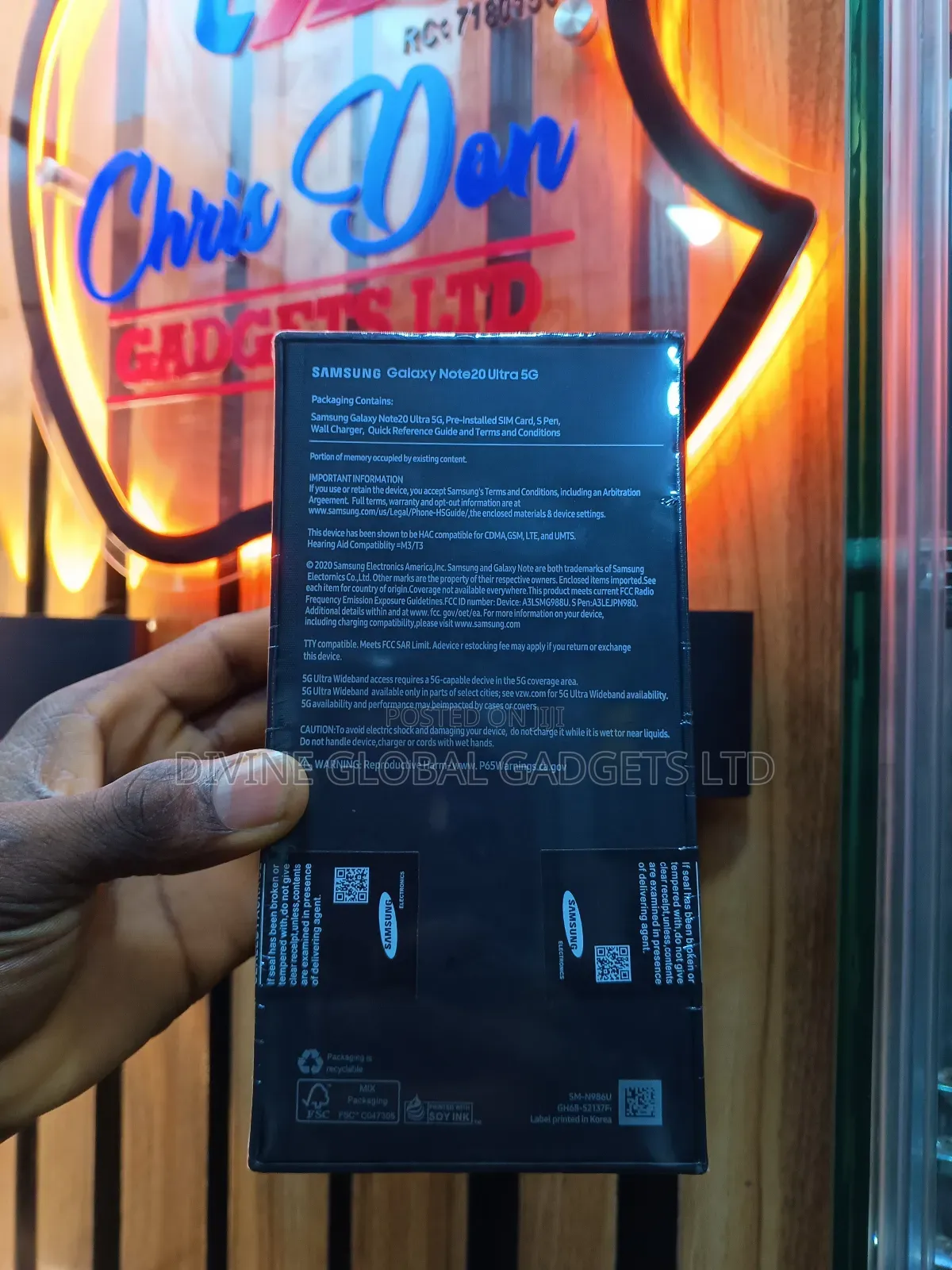 New Samsung Galaxy Note 20 Ultra 128 GB Black
