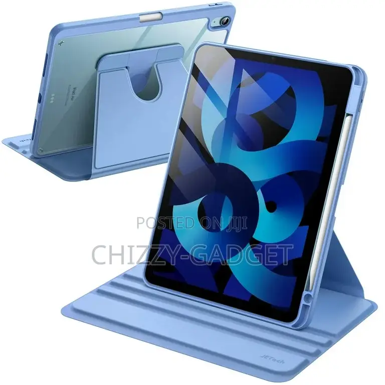 iPad Mini 3,4,5,6,7, Transparent Back Rotation Flip Case