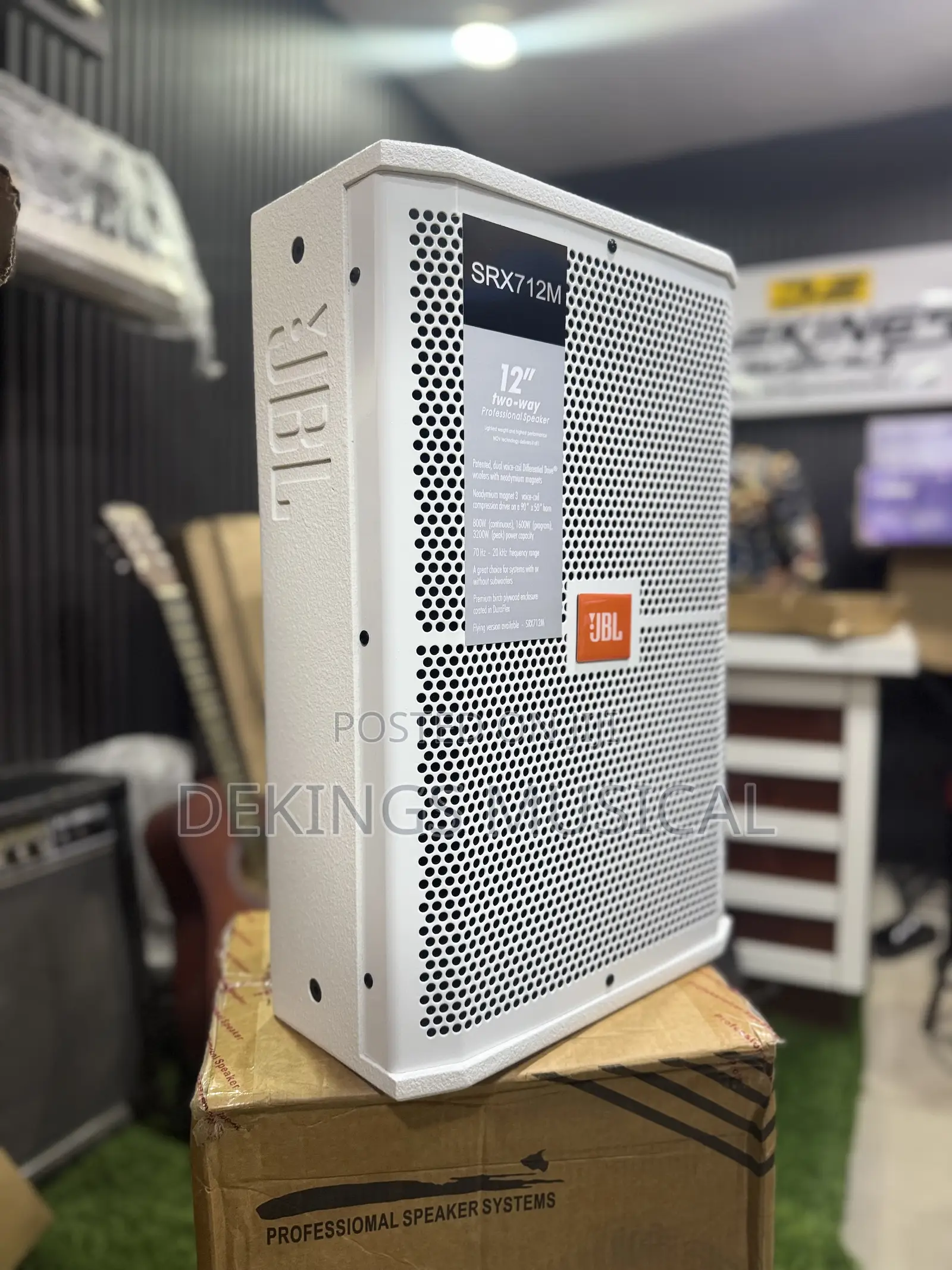 JBL White 12 Inches Srx712m Stage Monitor Wall Speaker