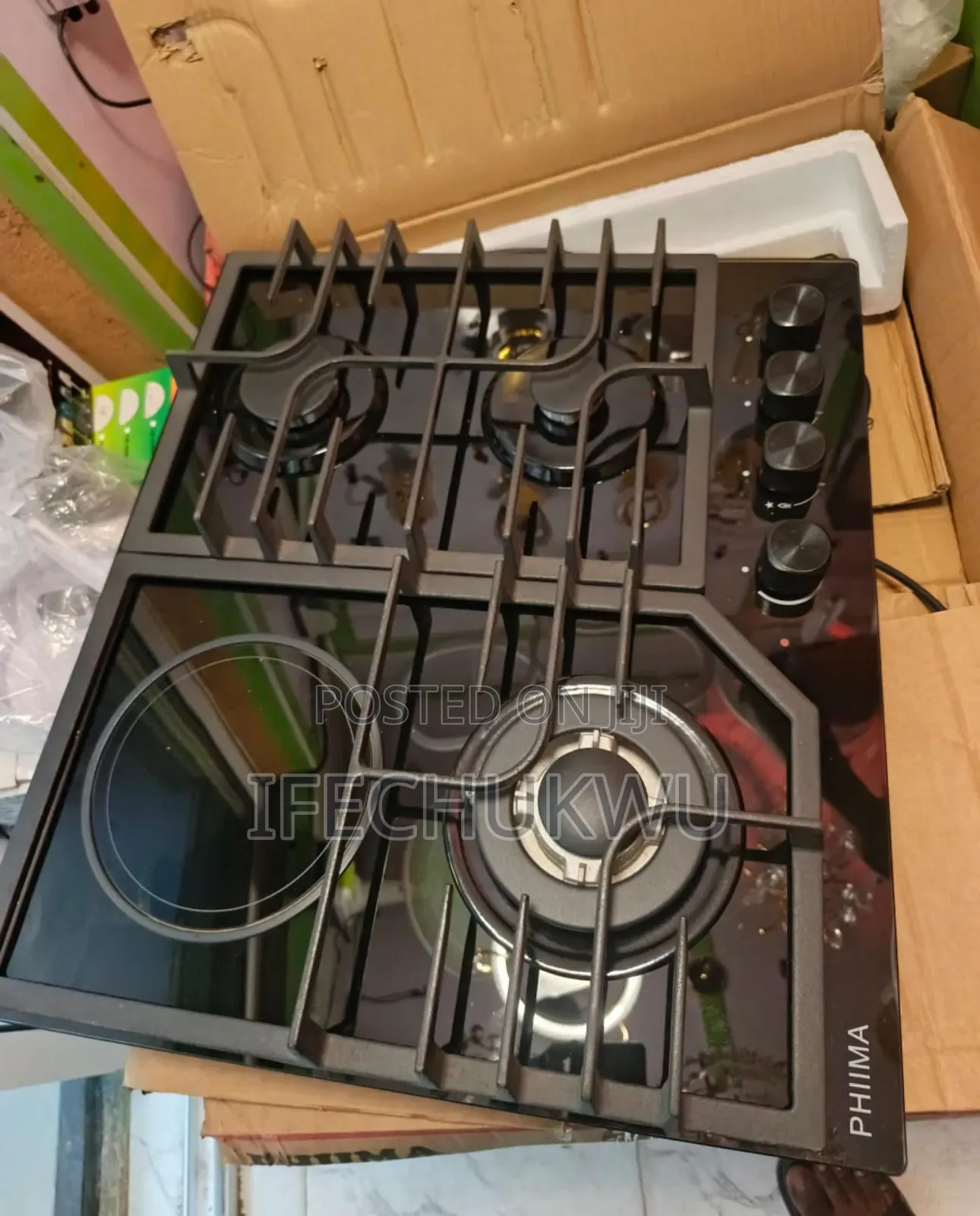 Original Quality Phiima Built-in 3+1 Gas Electric Cooker Hob 60x60cm