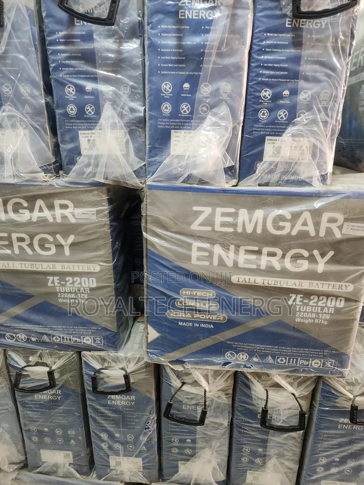 Zemgar Energy 220ah 12v Tubular Batteries