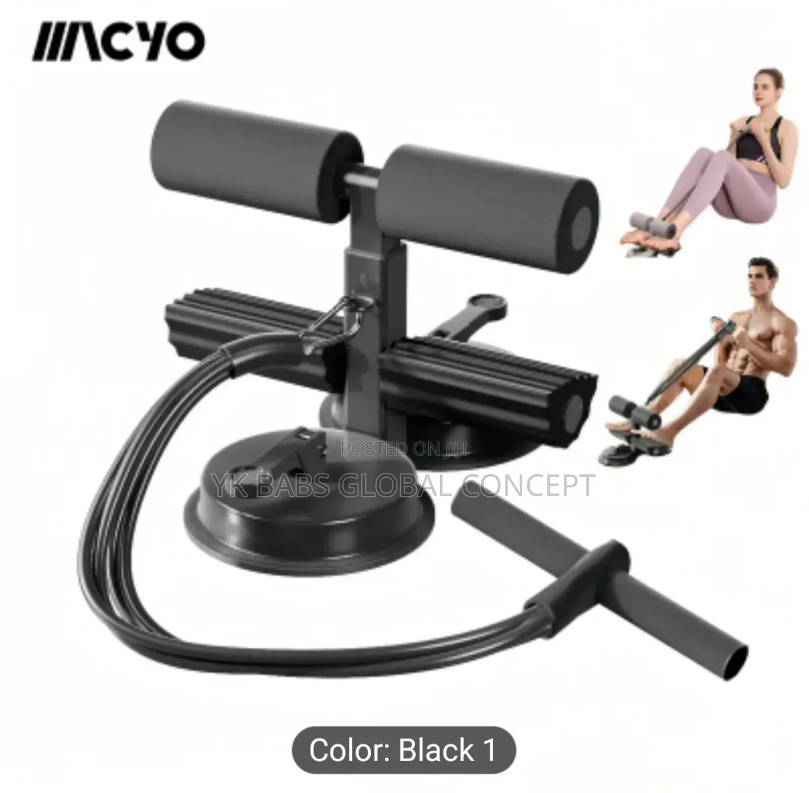 Adjustable Sit Up Bar With Self Suction for Exercise