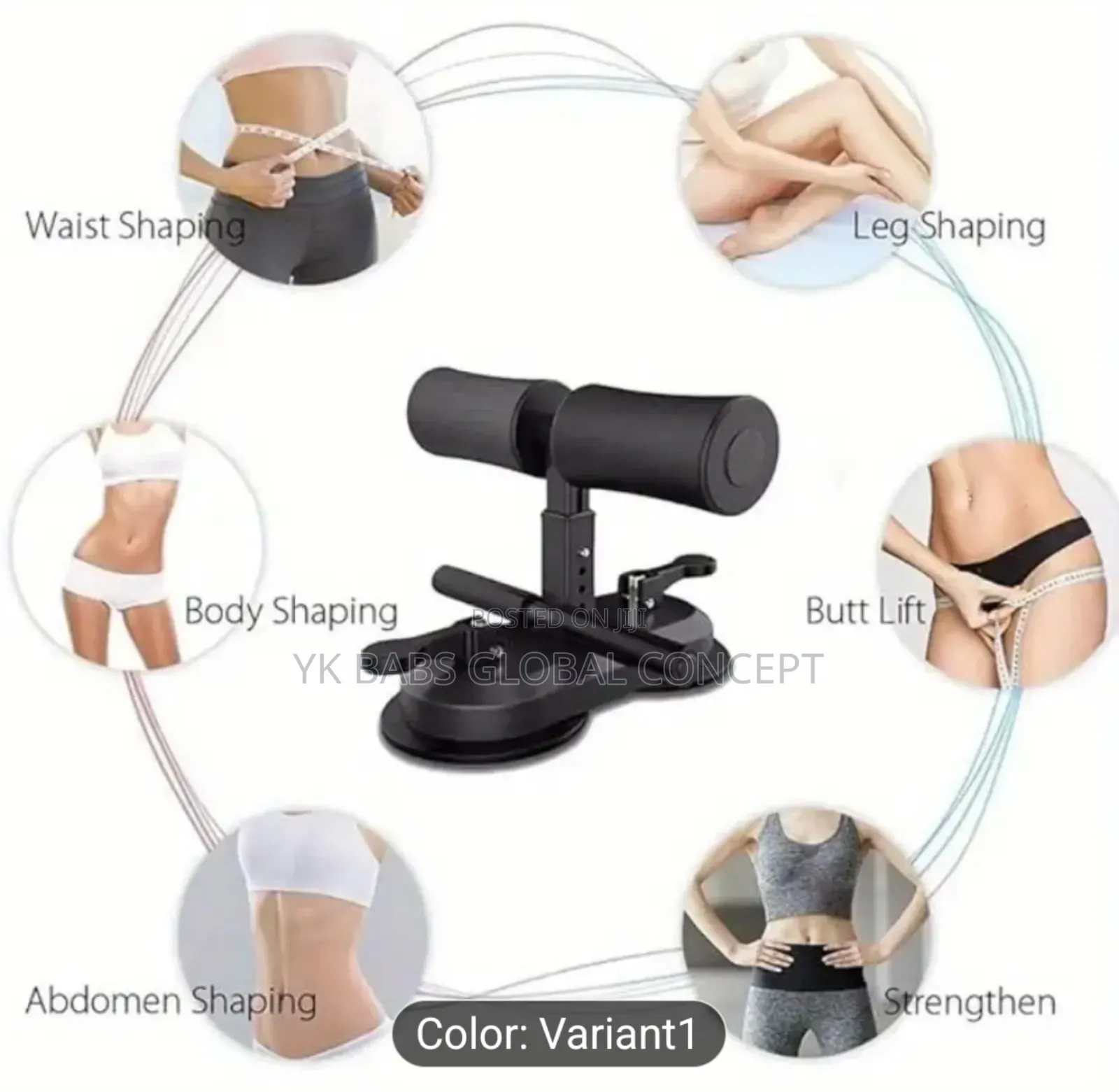 Adjustable Sit Up Bar With Self Suction for Exercise