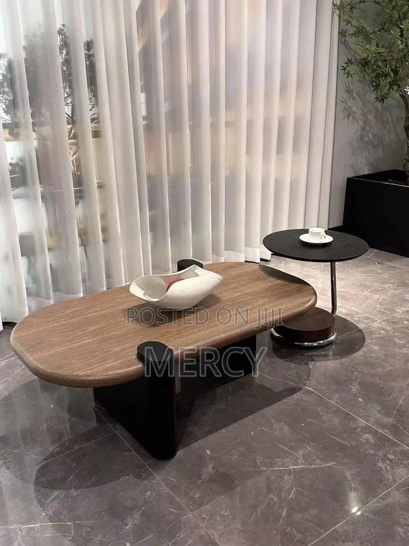 Luxury Wooden Coffee Table and Side Stool
