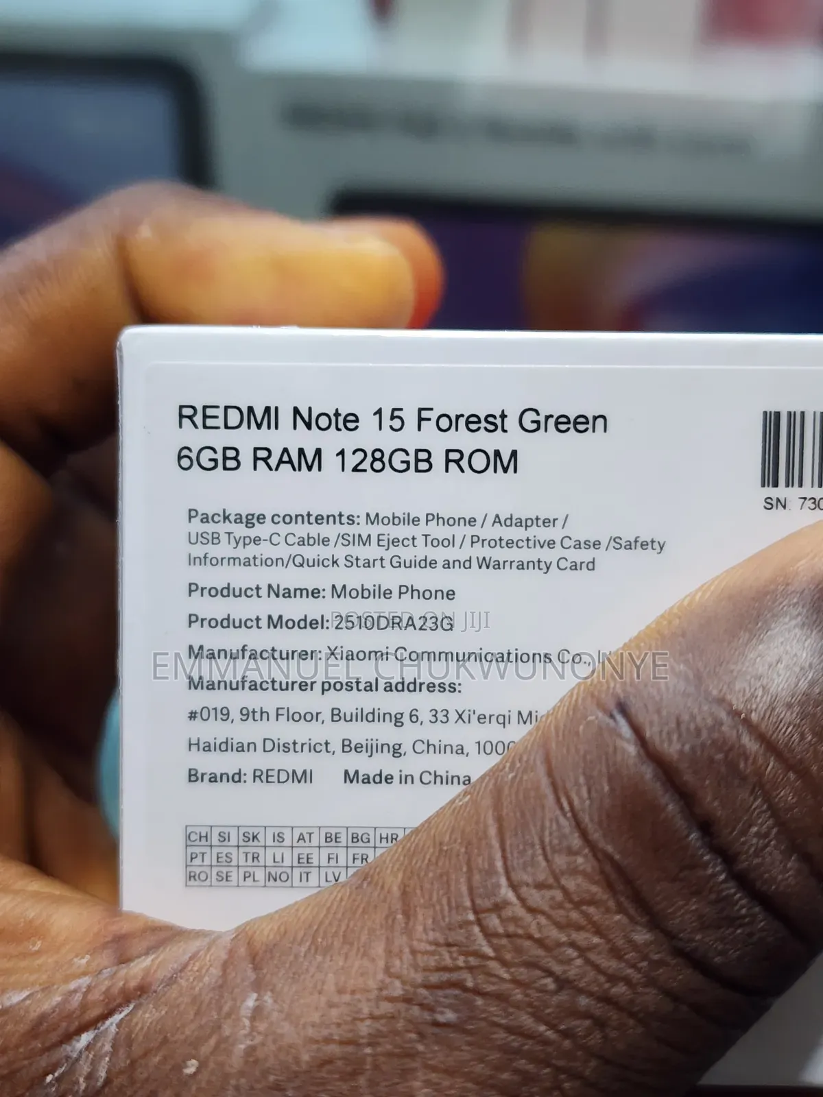 New Xiaomi Redmi Note 15 128 GB Black