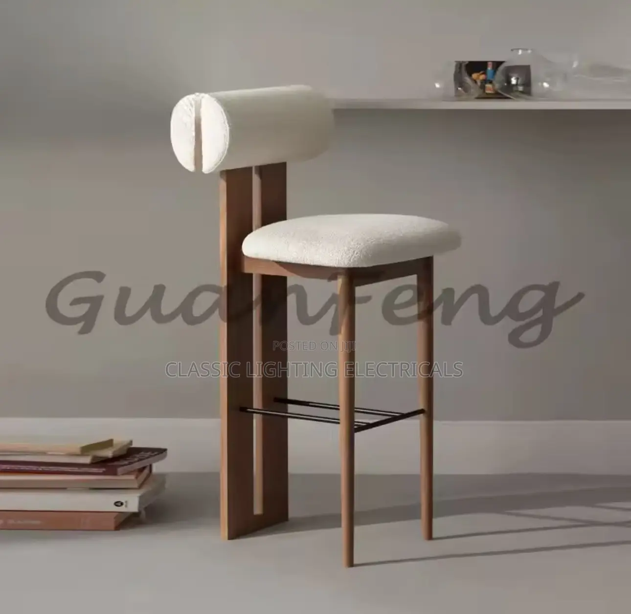 Nordic Modern Minimalist And Luxurious Solid Wood Home High Chair