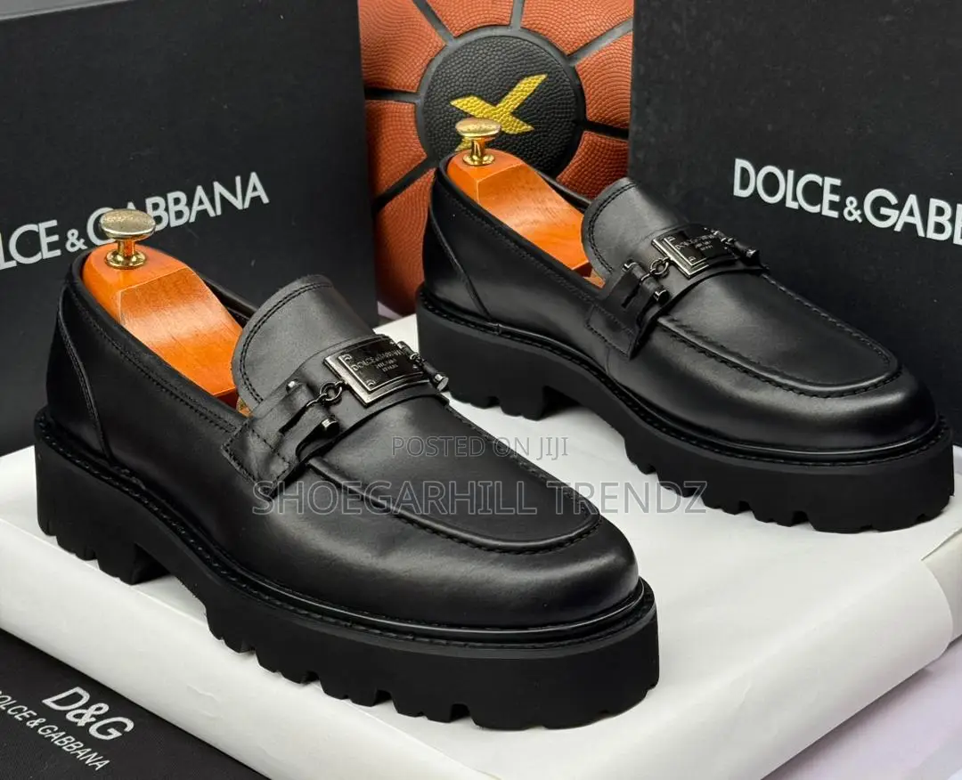 Men’S Leather Dandg Chunky Sole Shoe