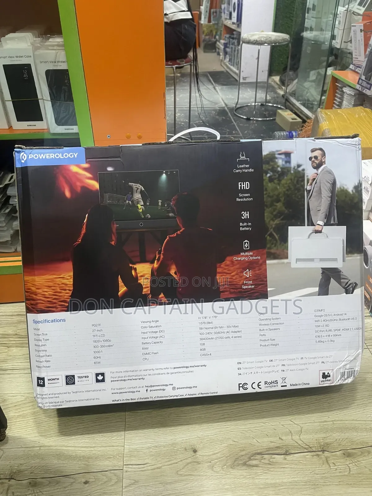 Powerology Smart Tv Portable FHD 27"