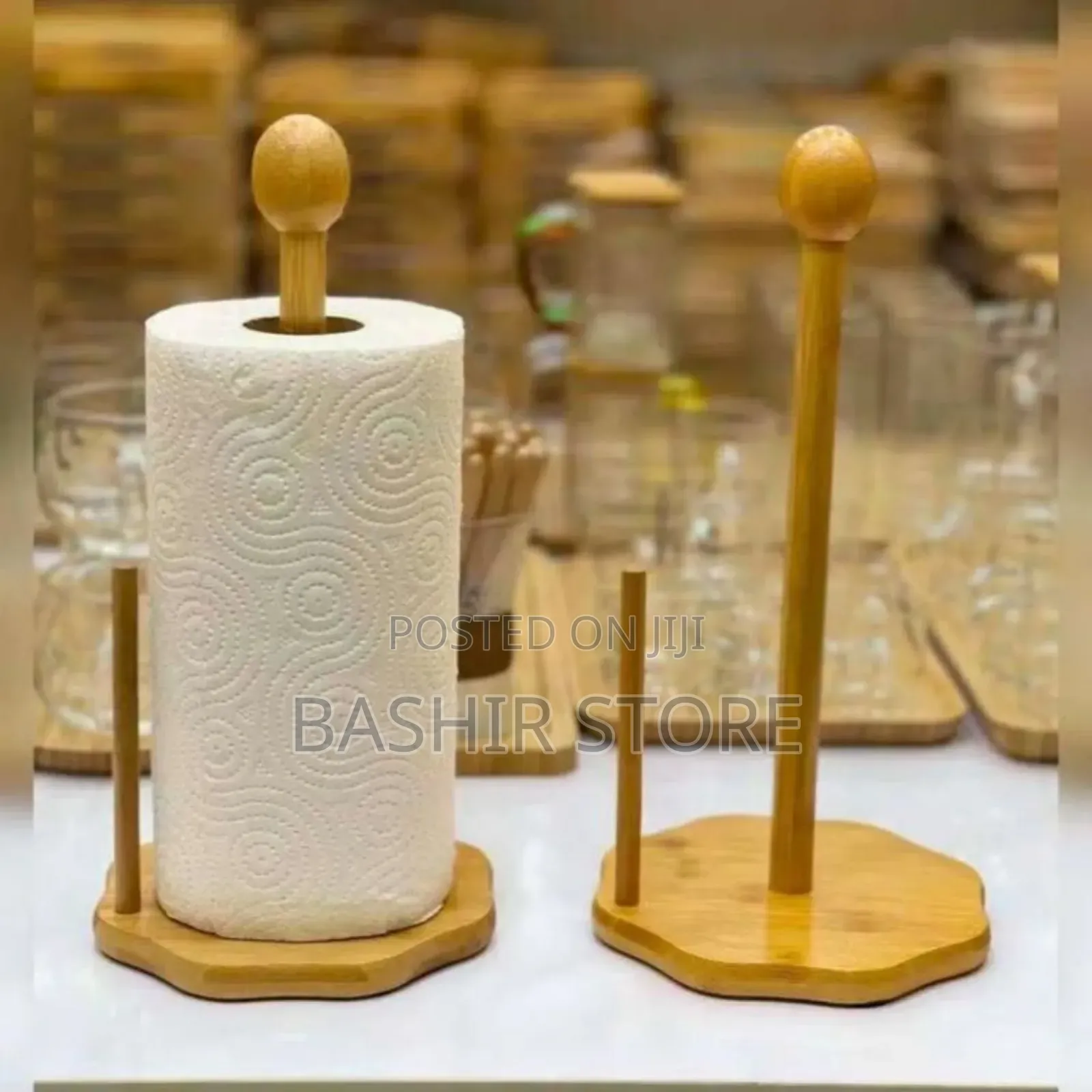 Bamboo Paper Towel Holders.