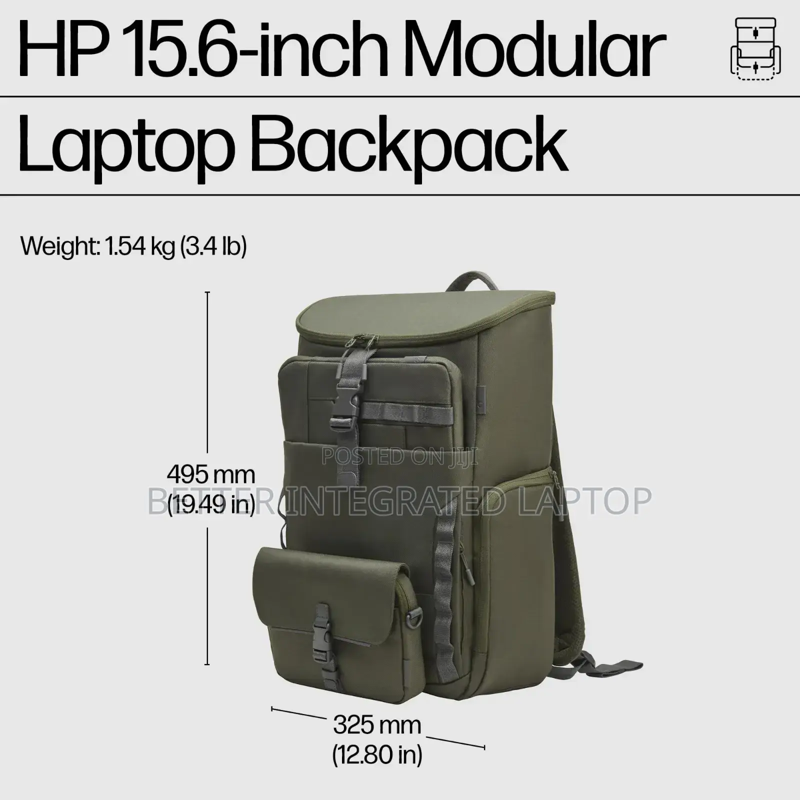 15.6-Inch Modular Back-Pack | 3 Bags