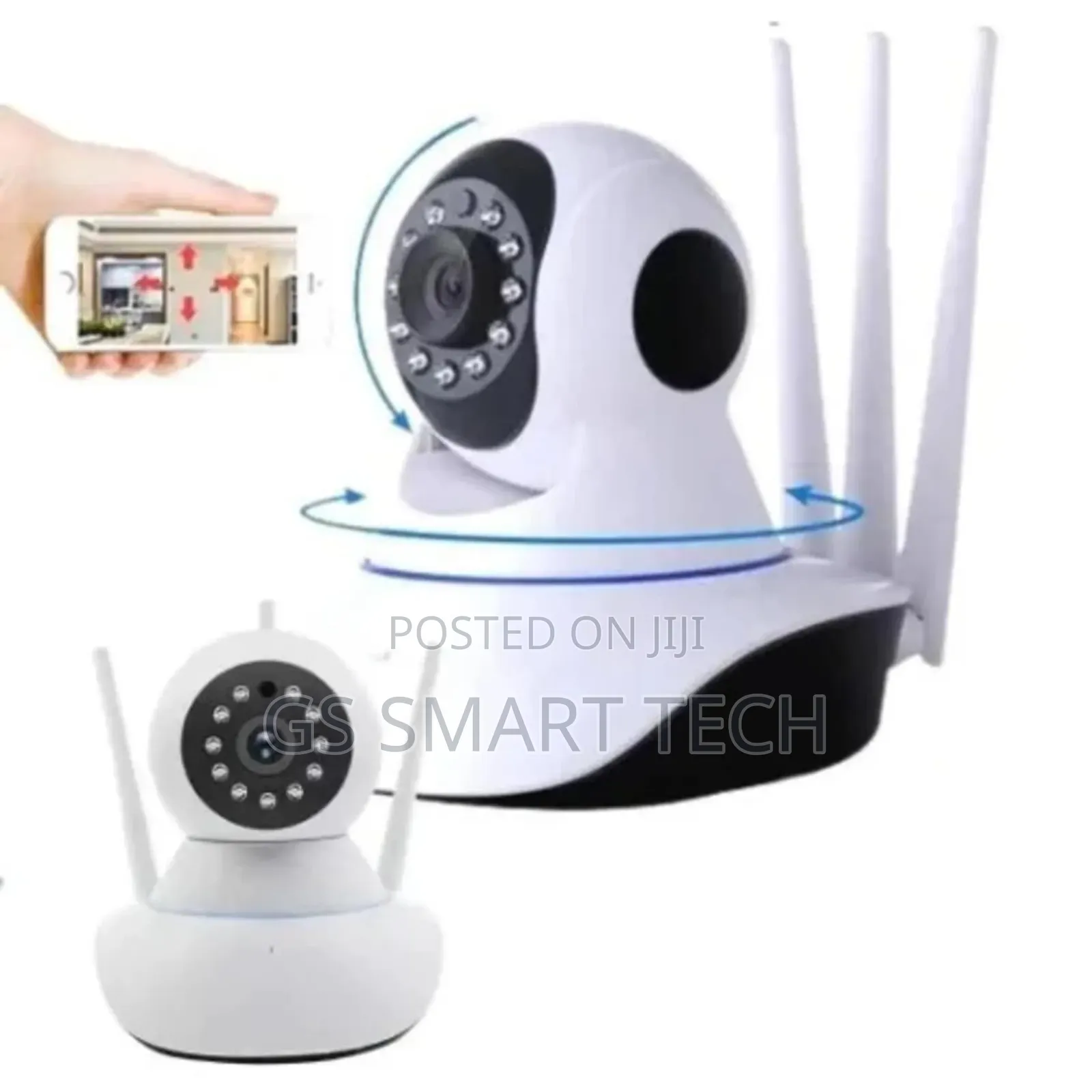 Wifi Smart Net Camera 360 Degree Rotation With 3 Antenna