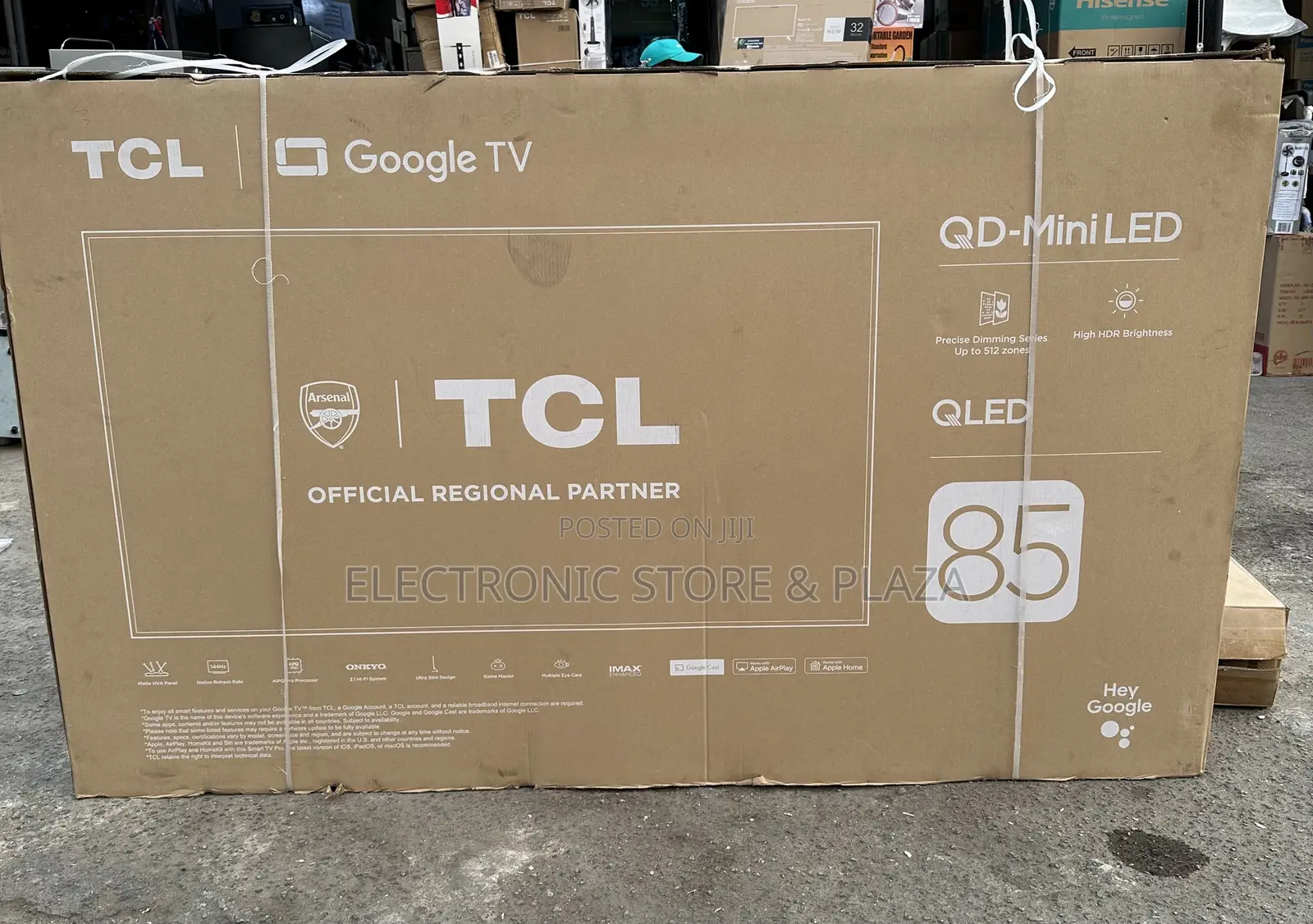 TCL 85" Qd-Mini Led Google Tv - Qled, 144hz, Onkyo Sound
