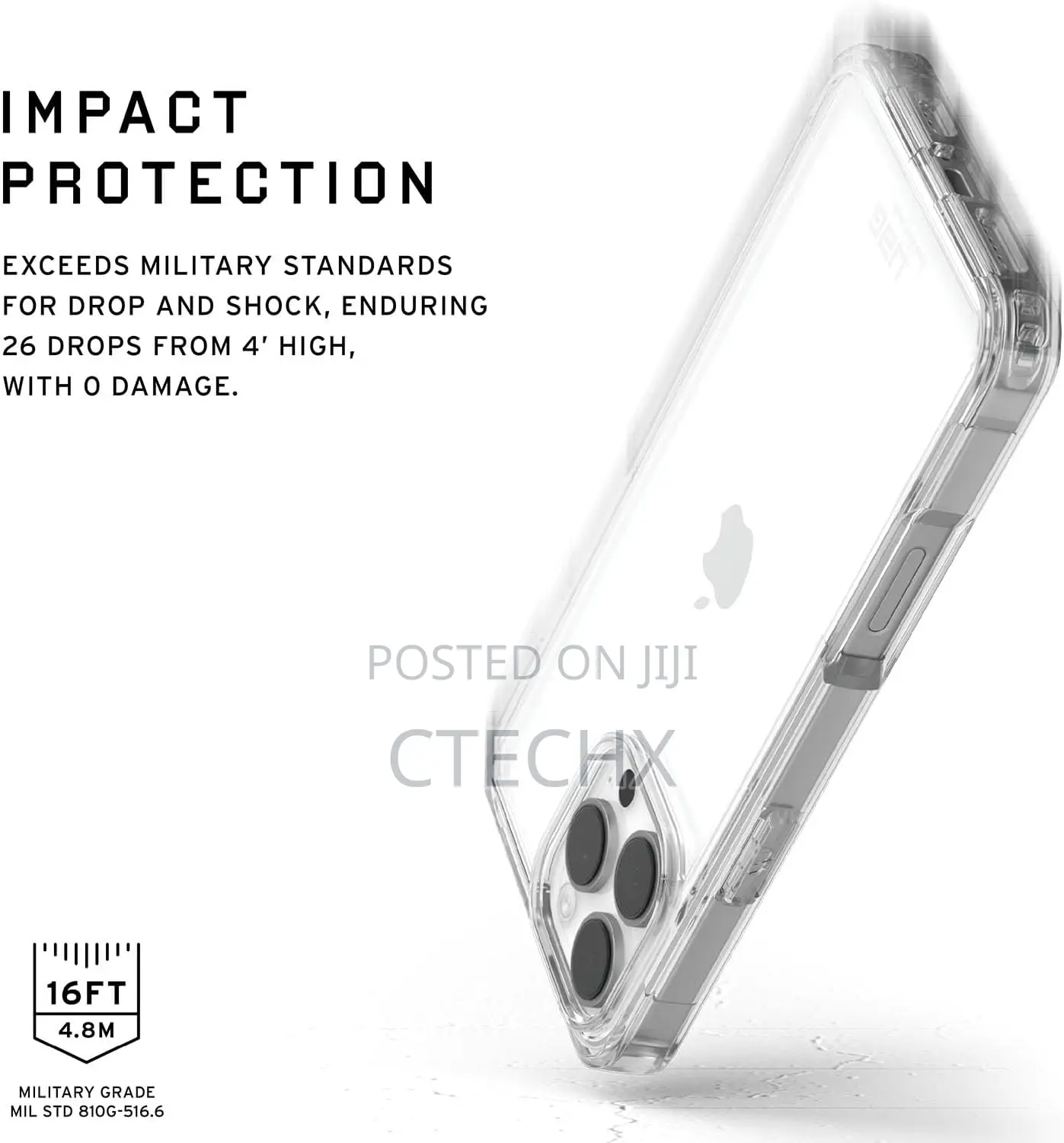 Urban Armor Gear Plyo Case for Apple iPhone 16 Pro Case (Wireless