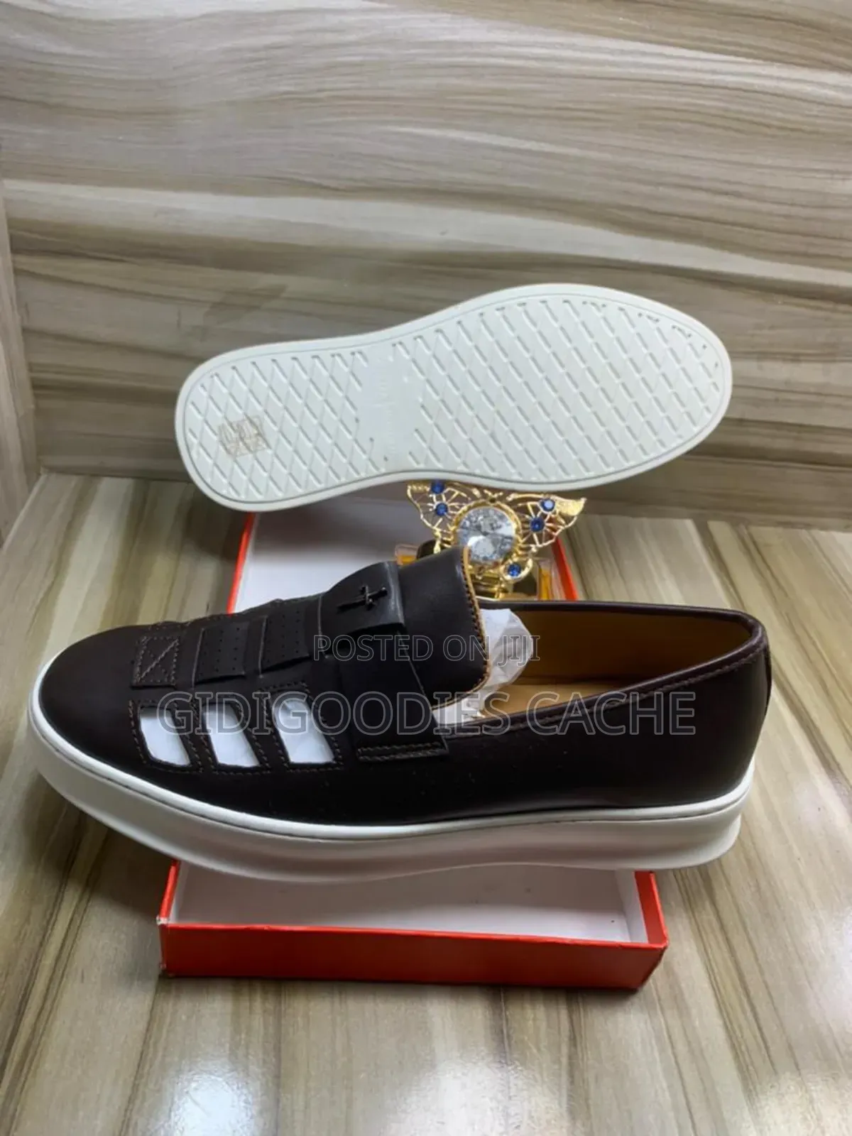 Branded Flat Sandal Shoes in Blue/Black/Brown Size 40-45