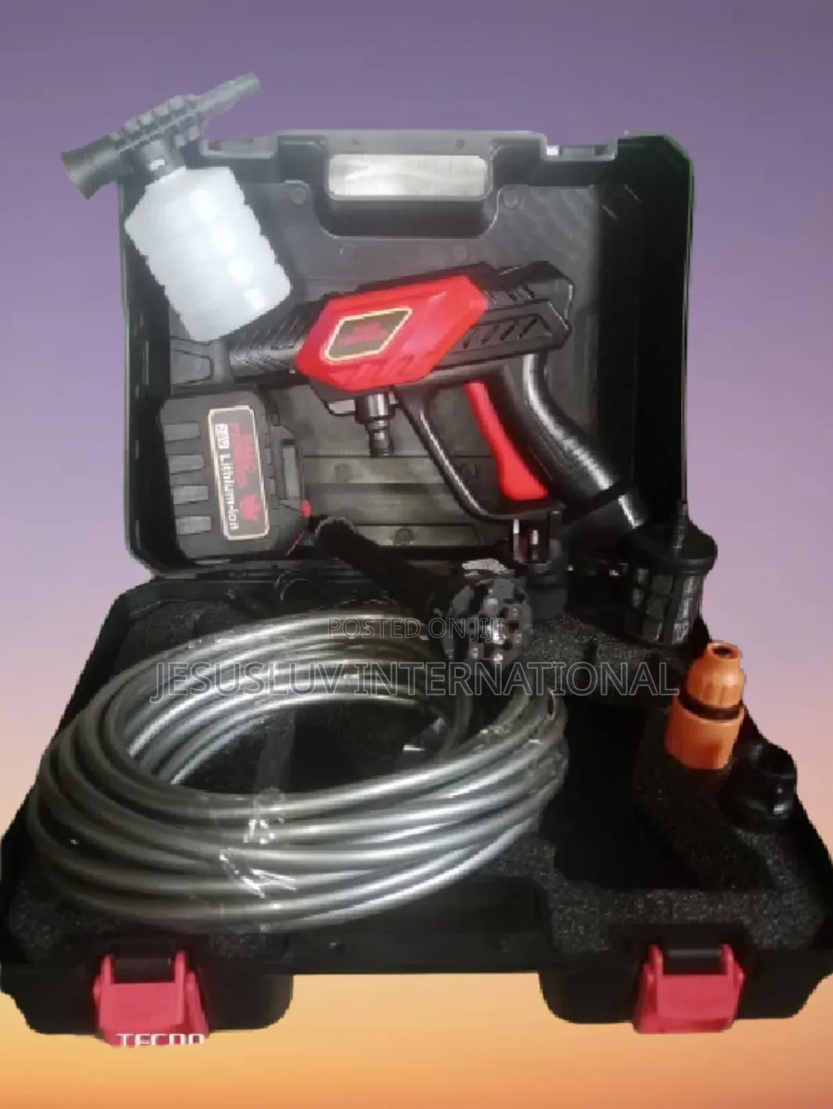Cordless Pressure Washer,
‎With 24v Battery 6-in-1 Nozzle for Car